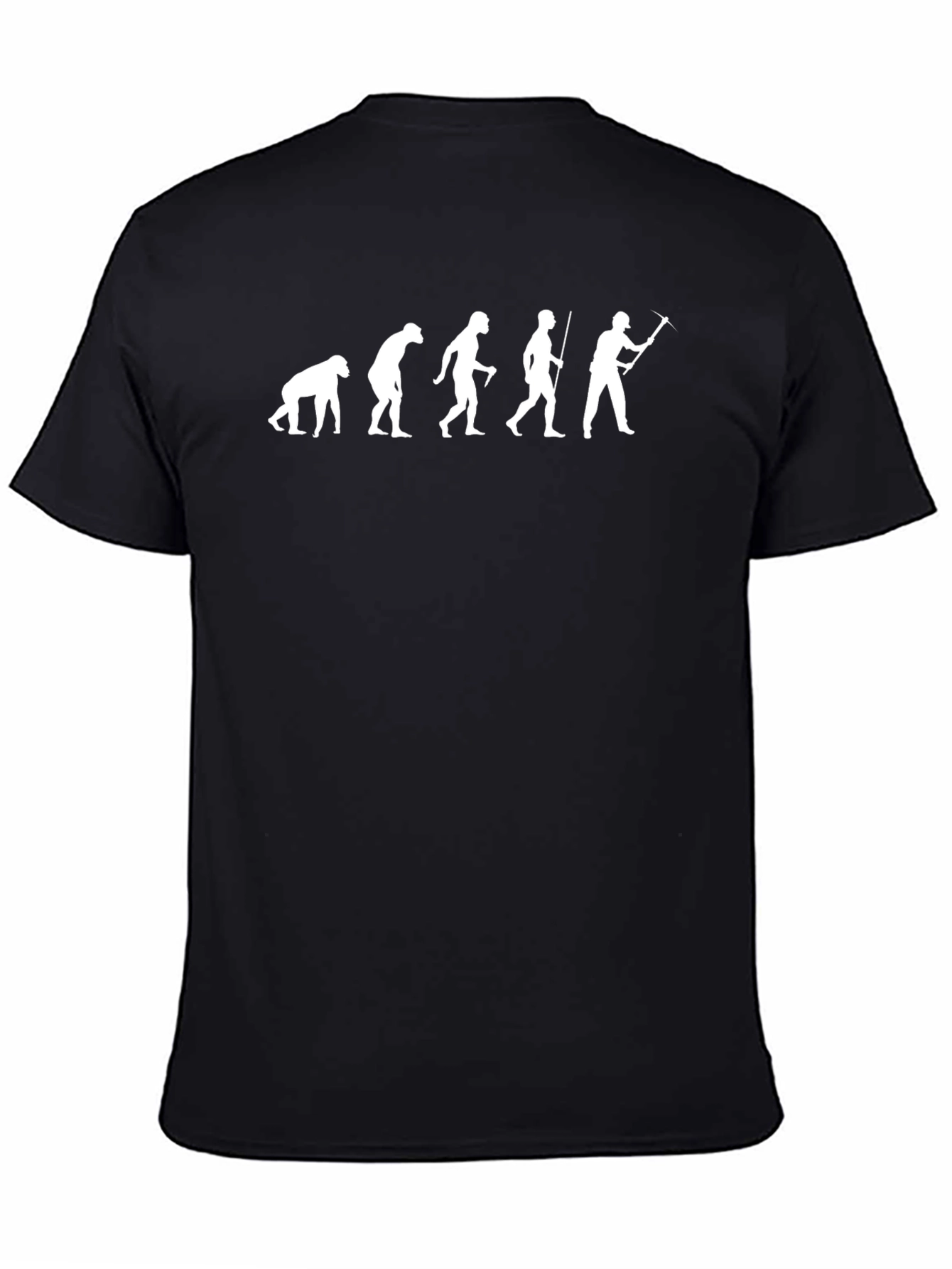 Evolution of Man Black T-Shirt