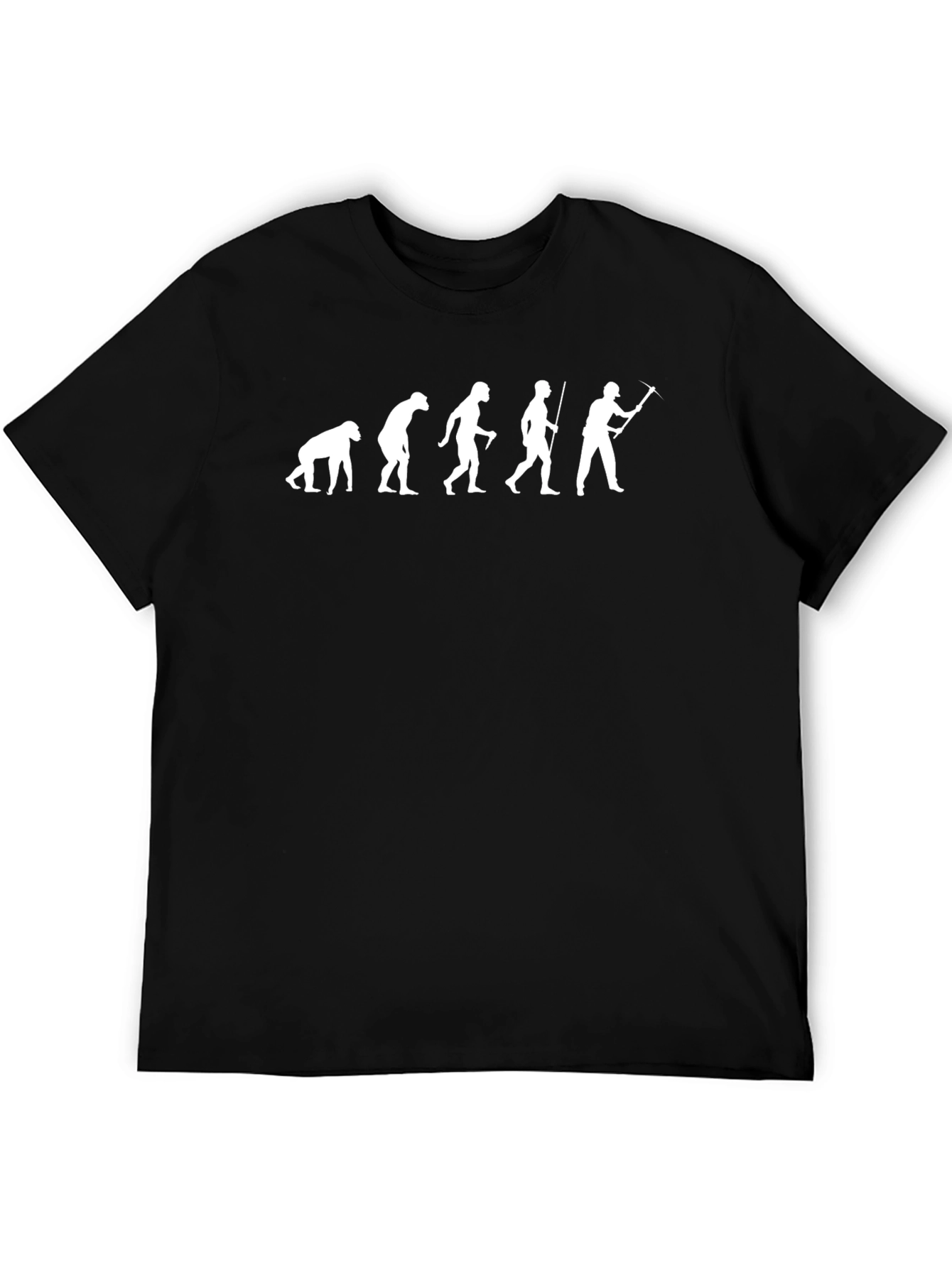 Evolution of Man Black T-Shirt