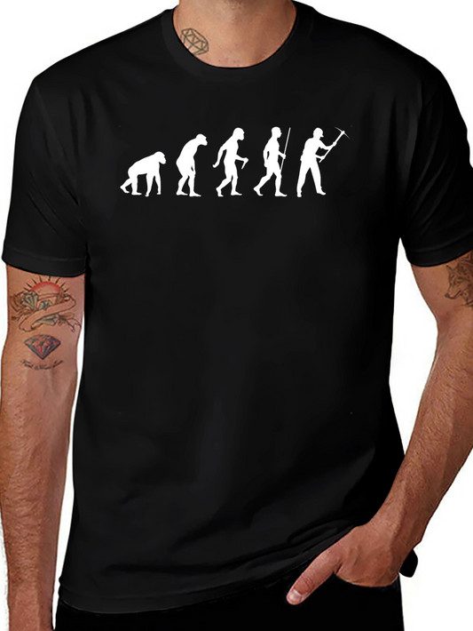 Evolution of Man Black T-Shirt