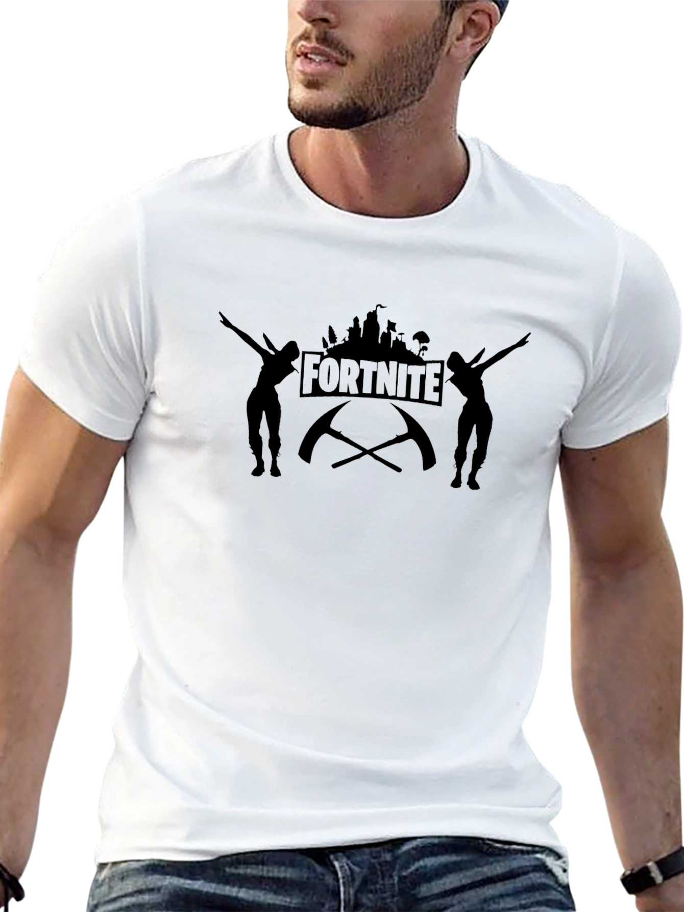 Fortnite Dab Silhouette Black T-Shirt
