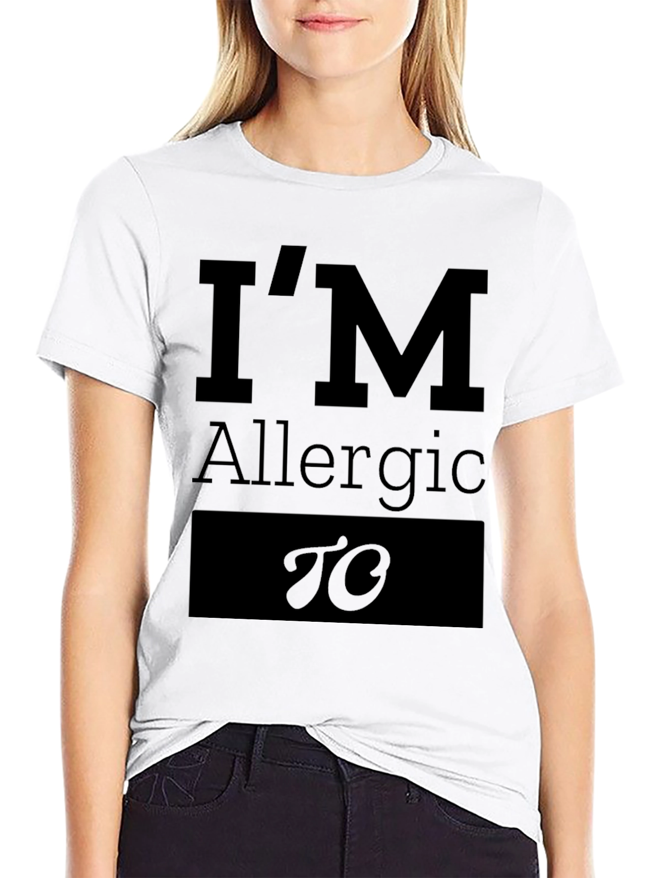 Allergic To Funny Graphic Tee