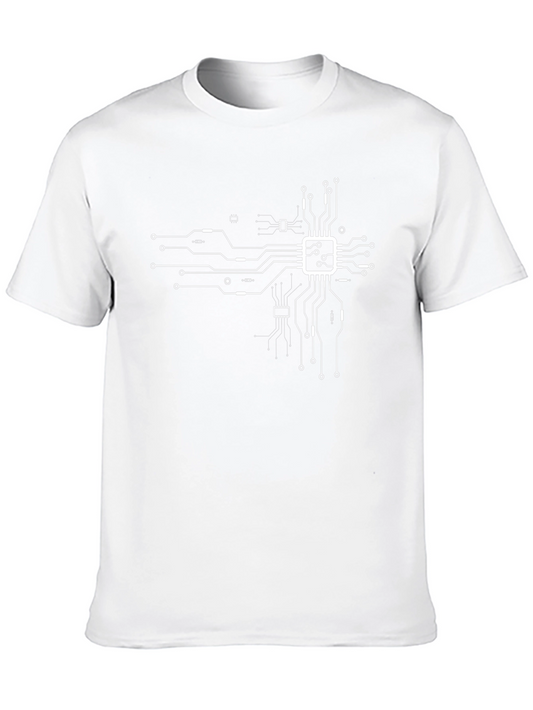 Circuit Board Graphic Tee - Black
