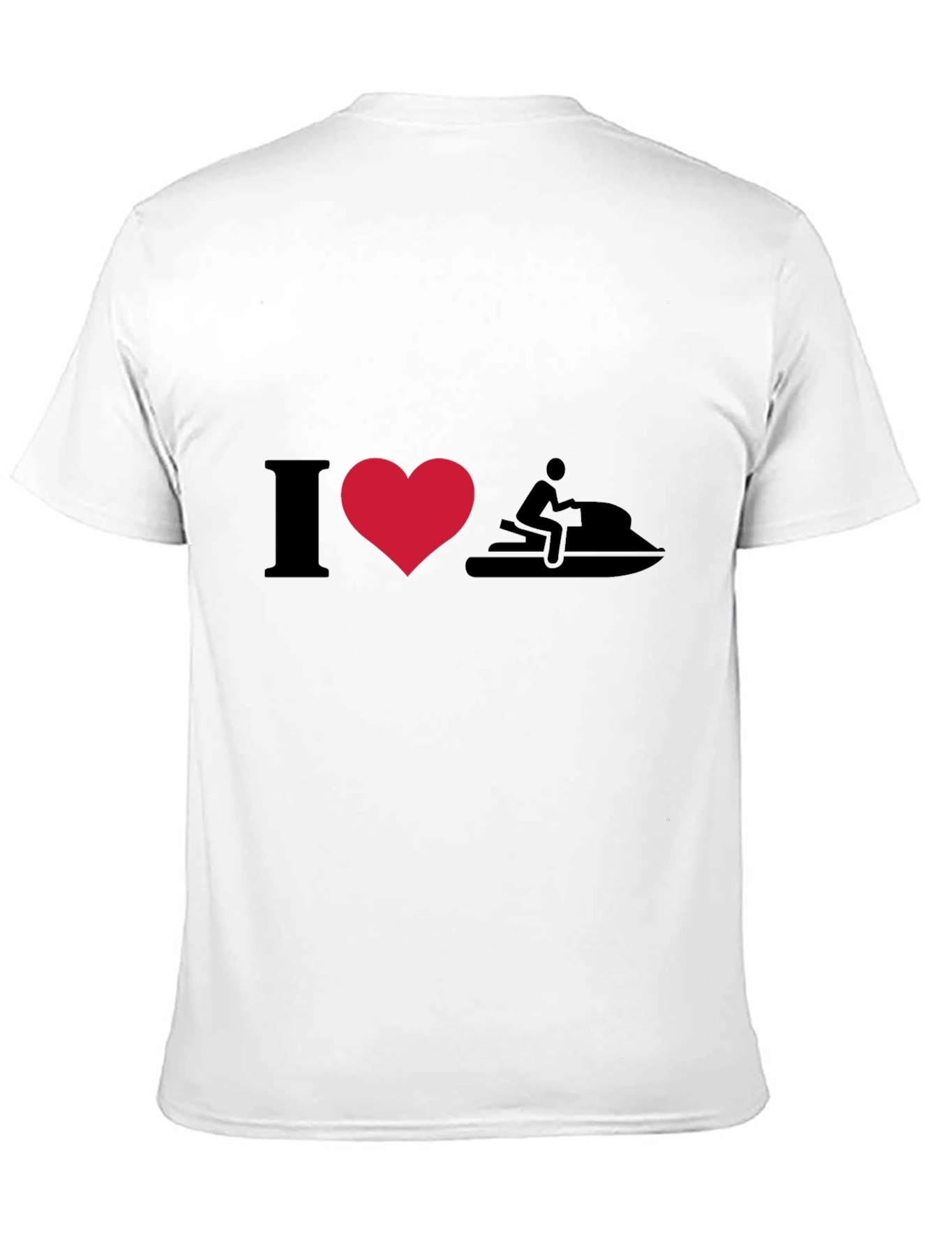 I Heart Jet Skiing T-Shirt - Black Cotton Tee