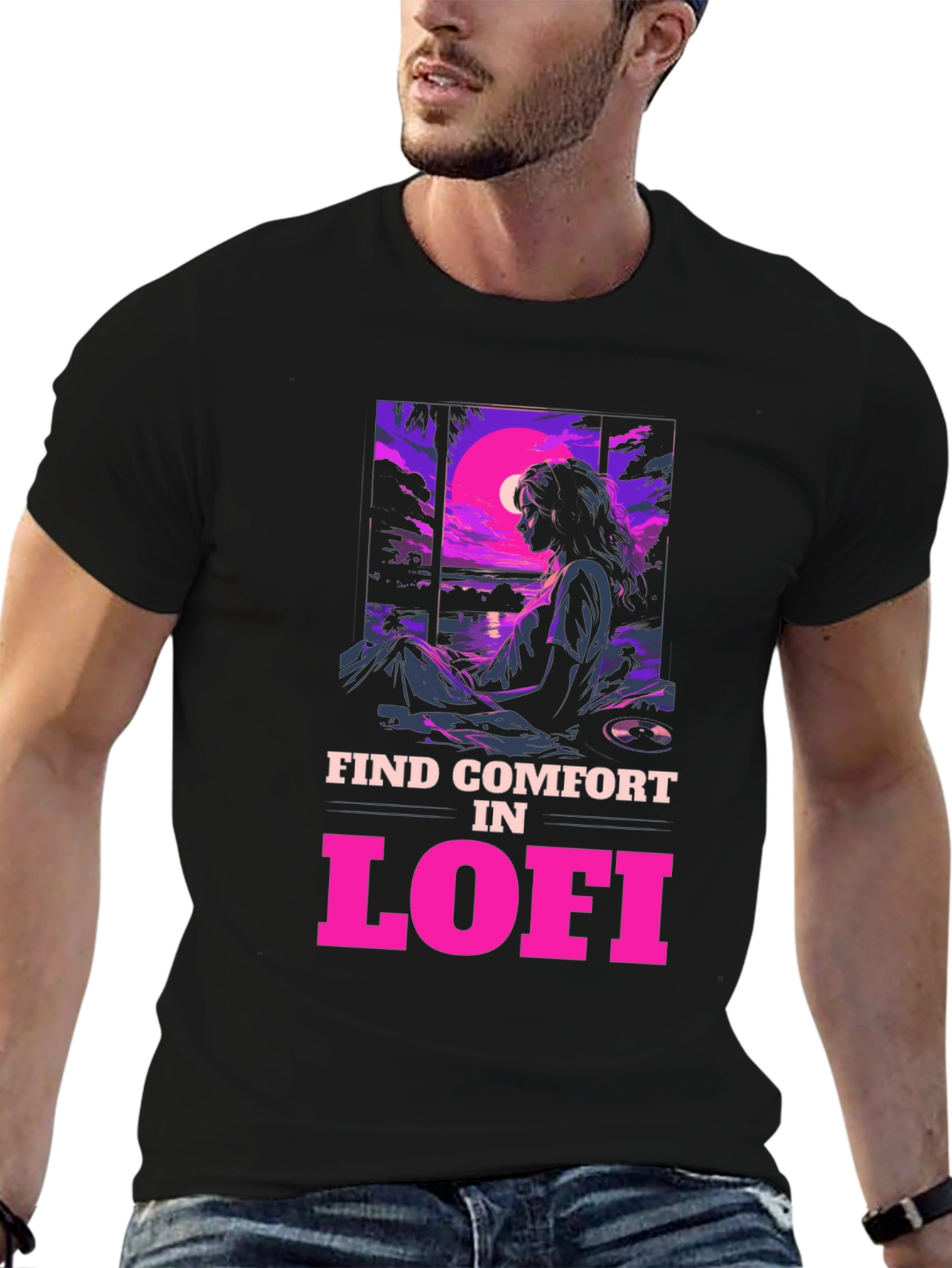 Lofi Comfort Graphic Tee - Chill Vibes