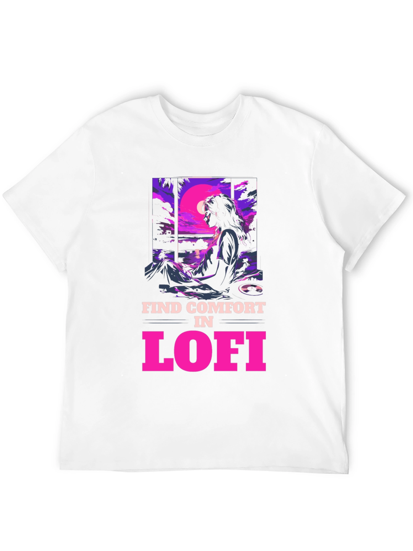 Lofi Comfort Graphic Tee - Chill Vibes
