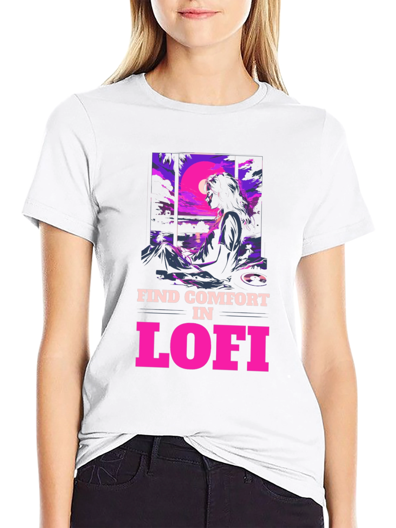 Lofi Comfort Graphic Tee - Chill Vibes