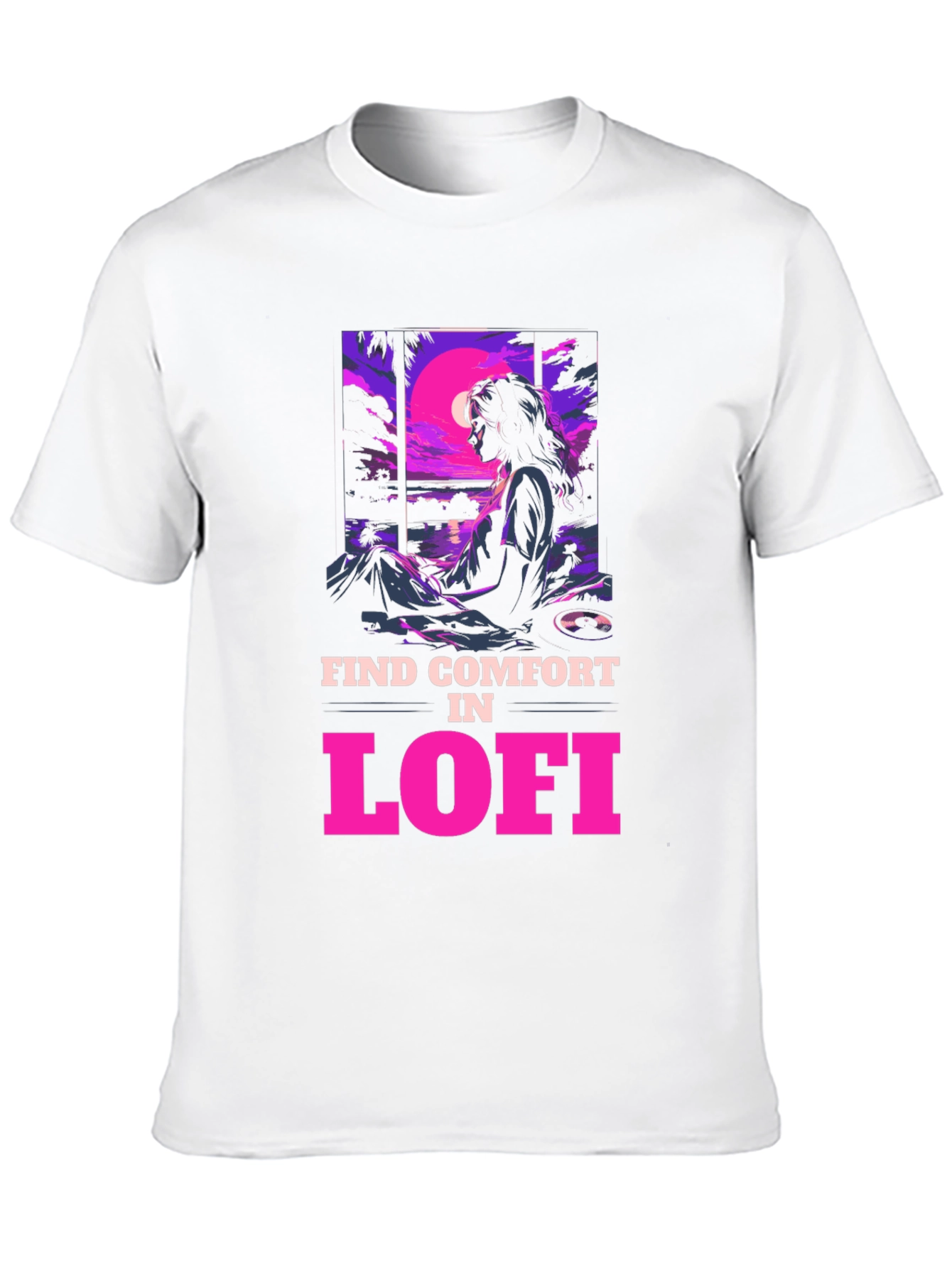 Lofi Comfort Graphic Tee - Chill Vibes