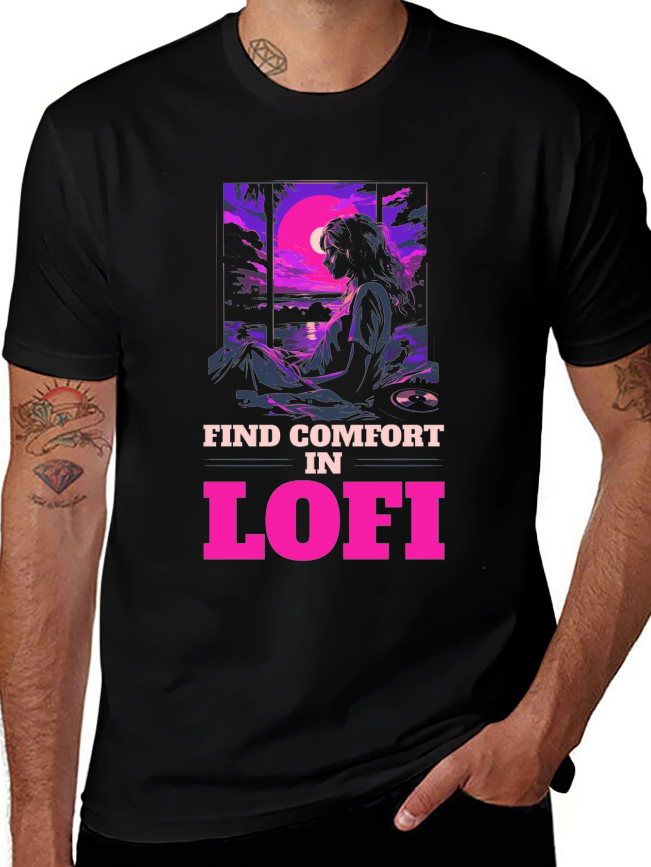 Lofi Comfort Graphic Tee - Chill Vibes