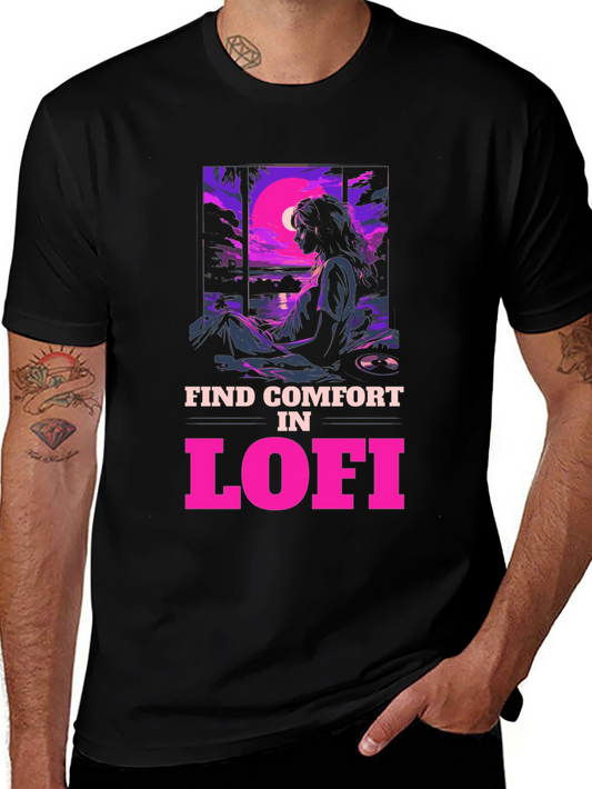 Lofi Comfort Graphic Tee - Chill Vibes