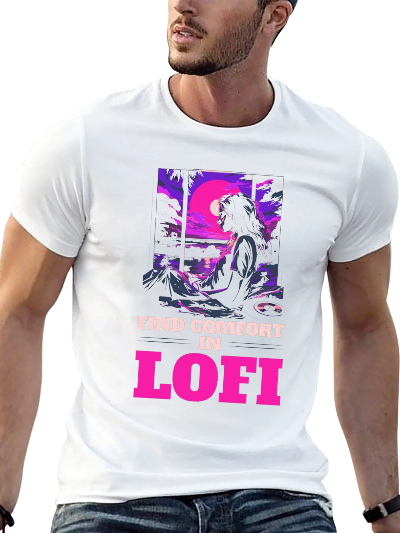 Lofi Comfort Graphic Tee - Chill Vibes