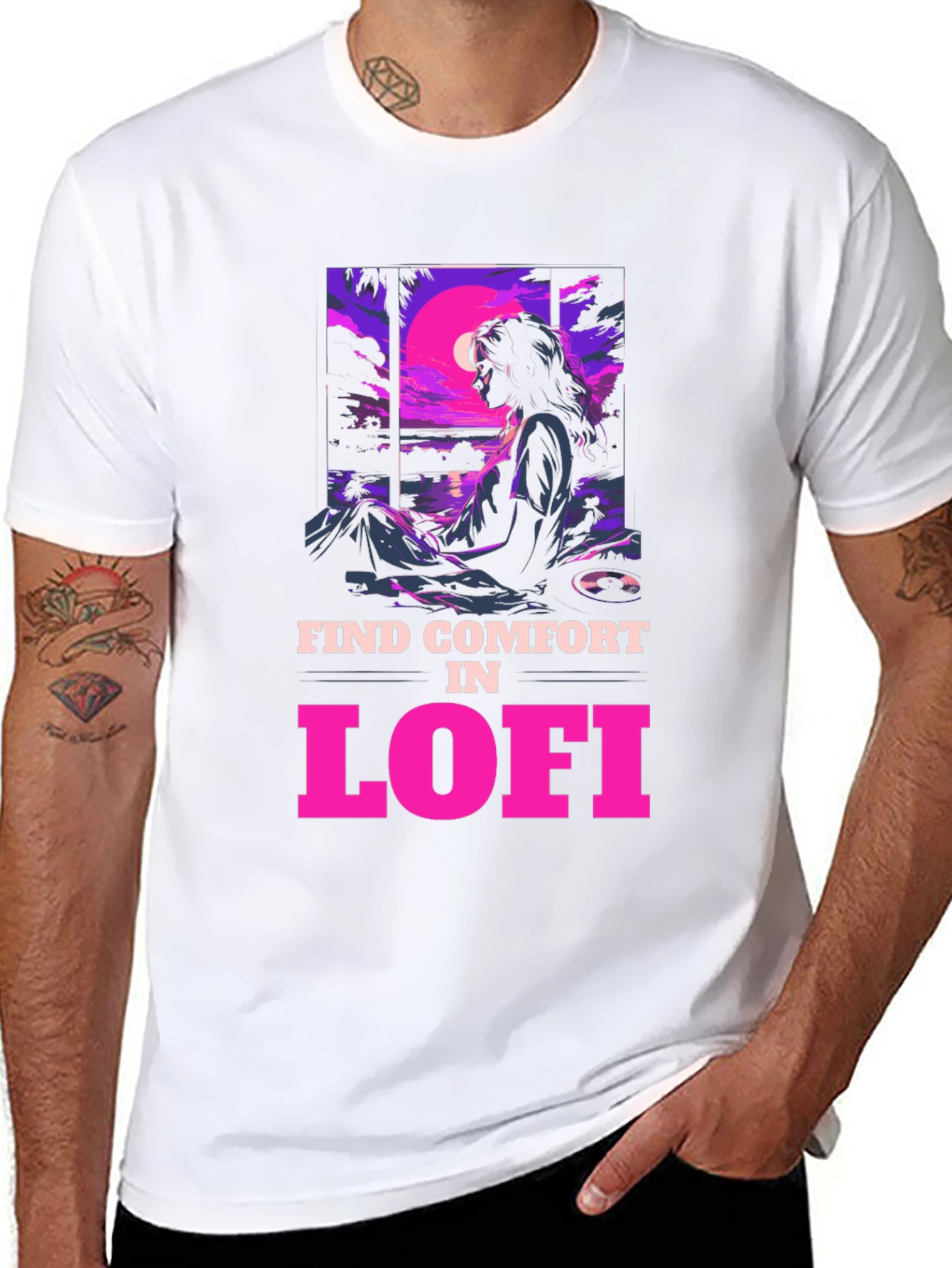 Lofi Comfort Graphic Tee - Chill Vibes