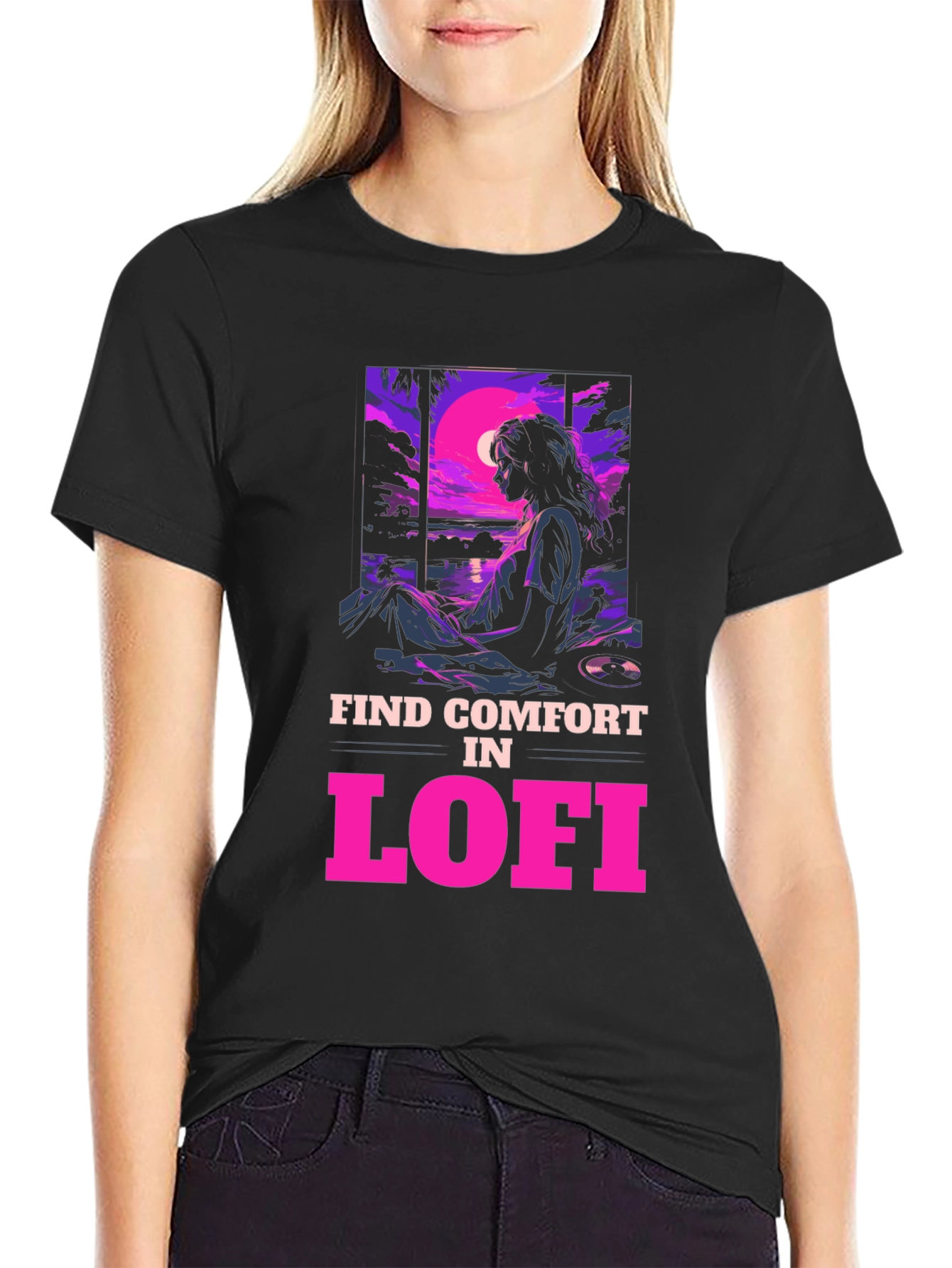 Lofi Comfort Graphic Tee - Chill Vibes