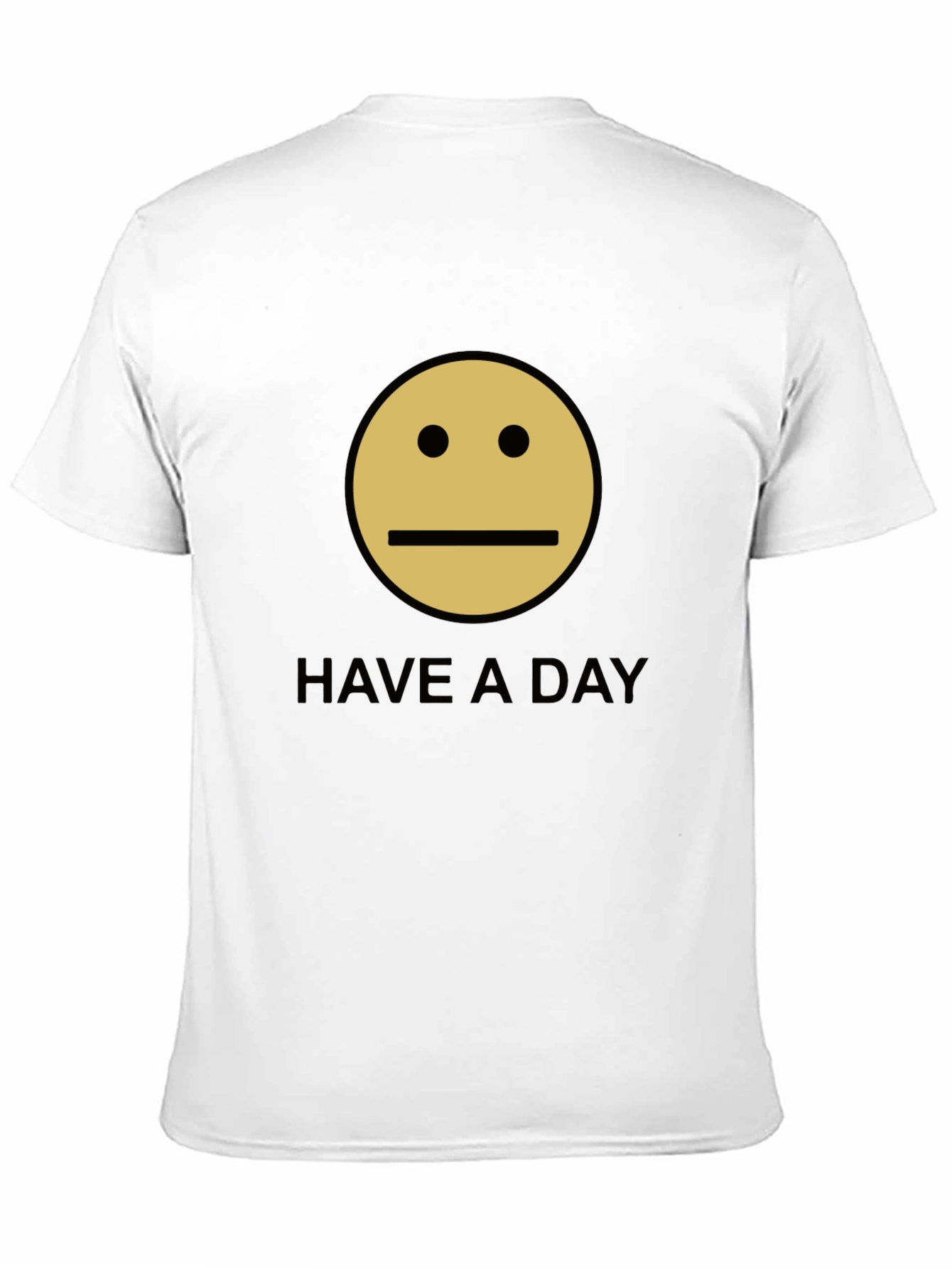 Have A Day Smiley Face Graphic Tee - Black
