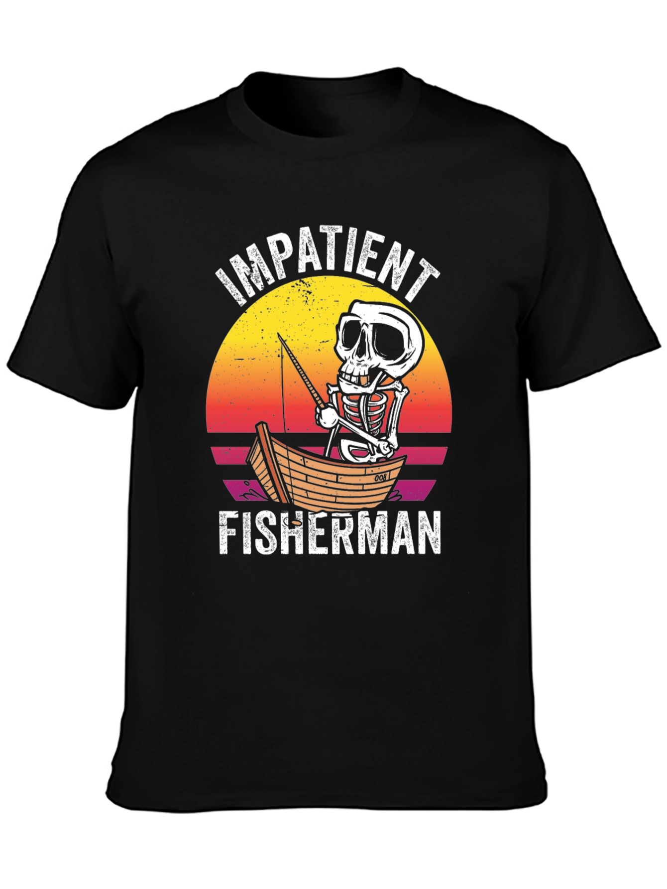 Impatient Fisherman Graphic T-Shirt