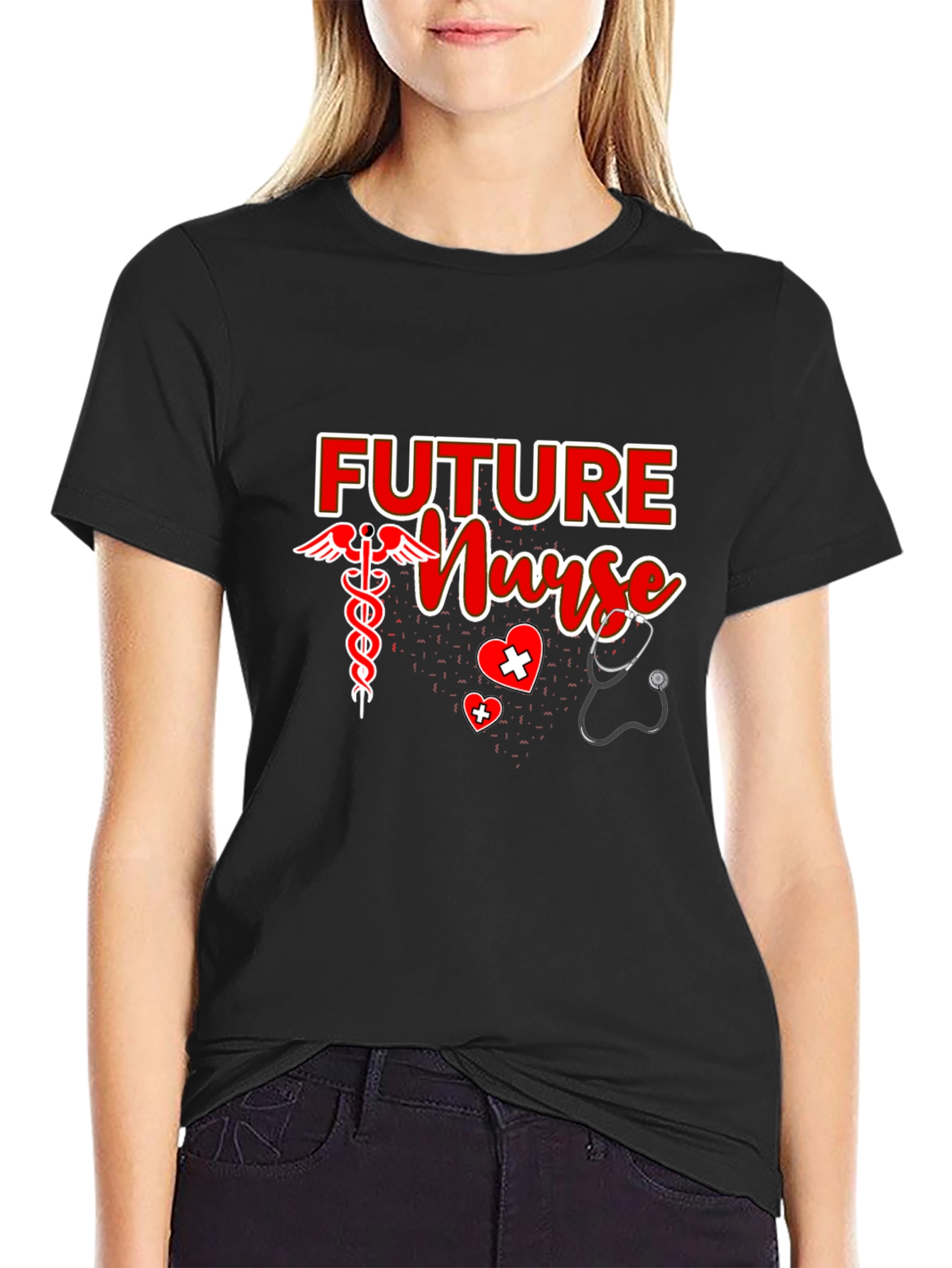Future Nurse Black T-Shirt