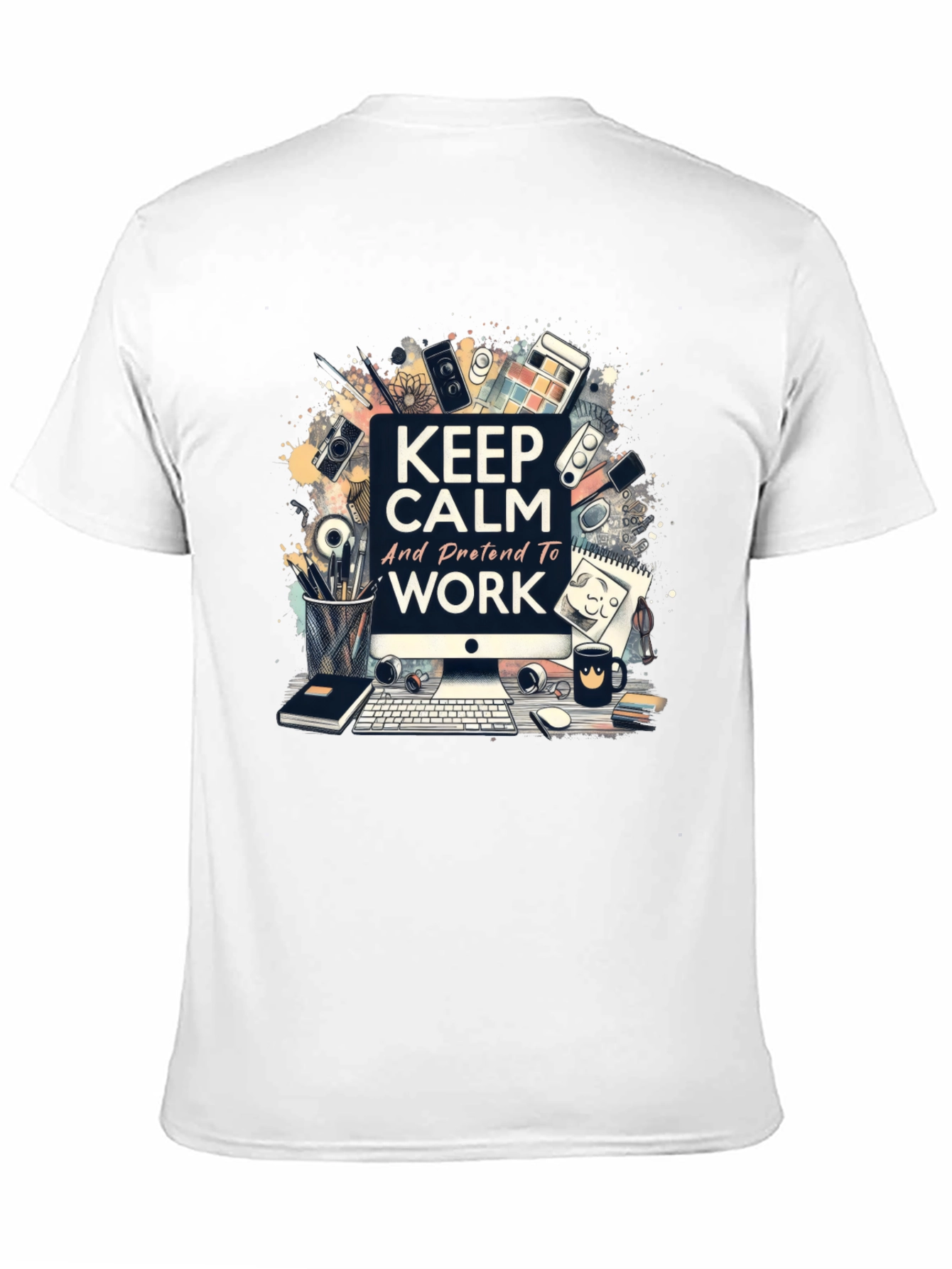 Keep Calm Work Graphic Tee