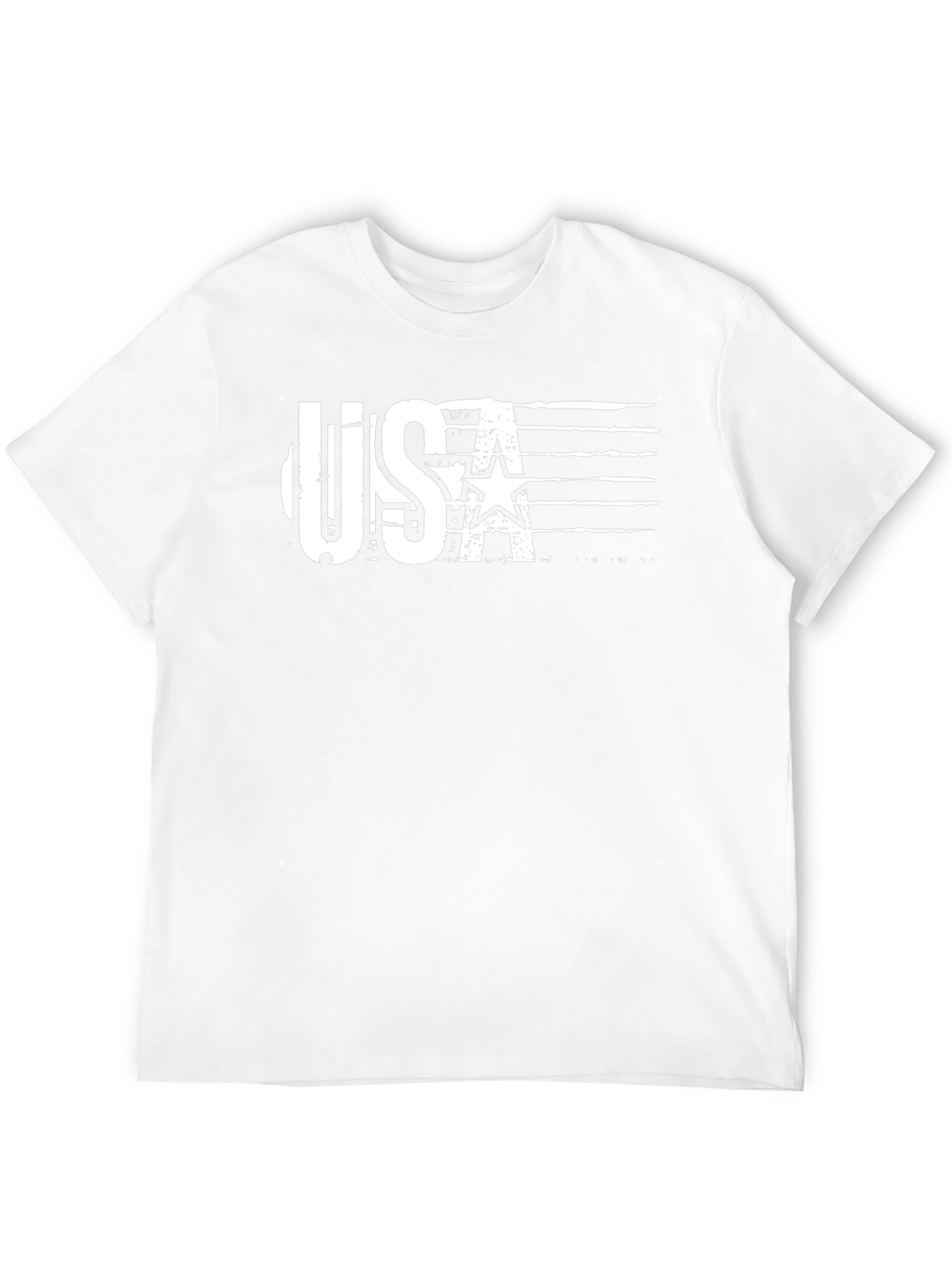 USA Flag Graphic Black T-Shirt