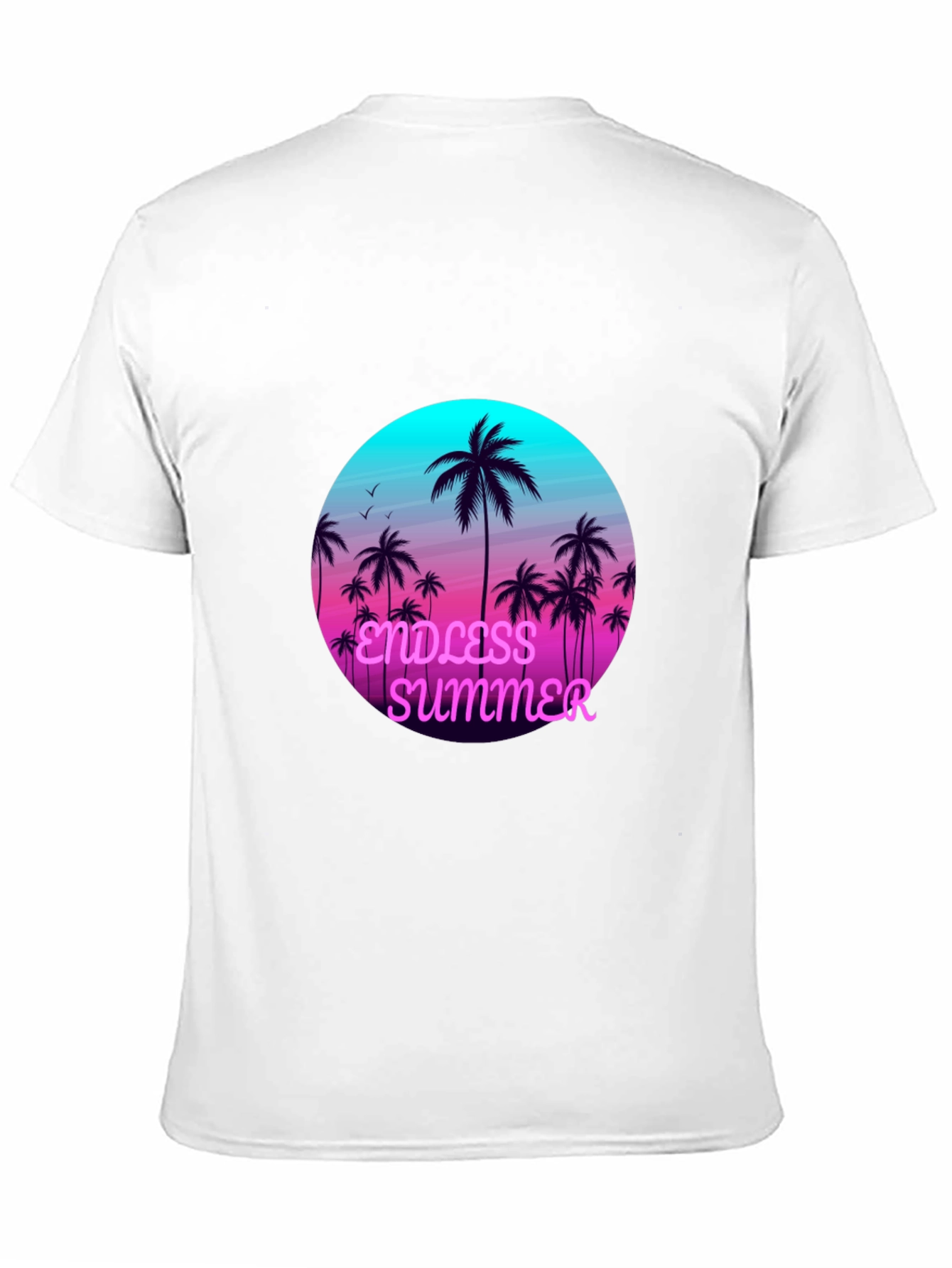Endless Summer Palm Tree Graphic Black T-Shirt