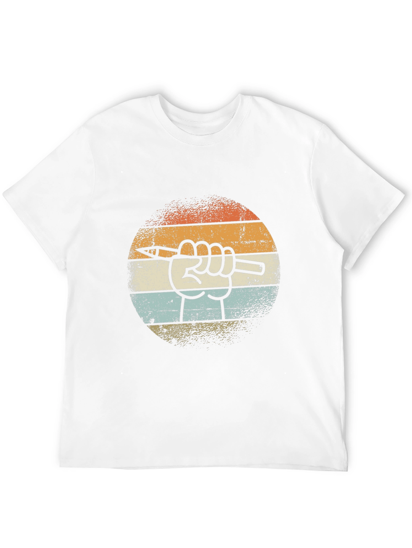 Retro Artist Hand Pencil T-Shirt