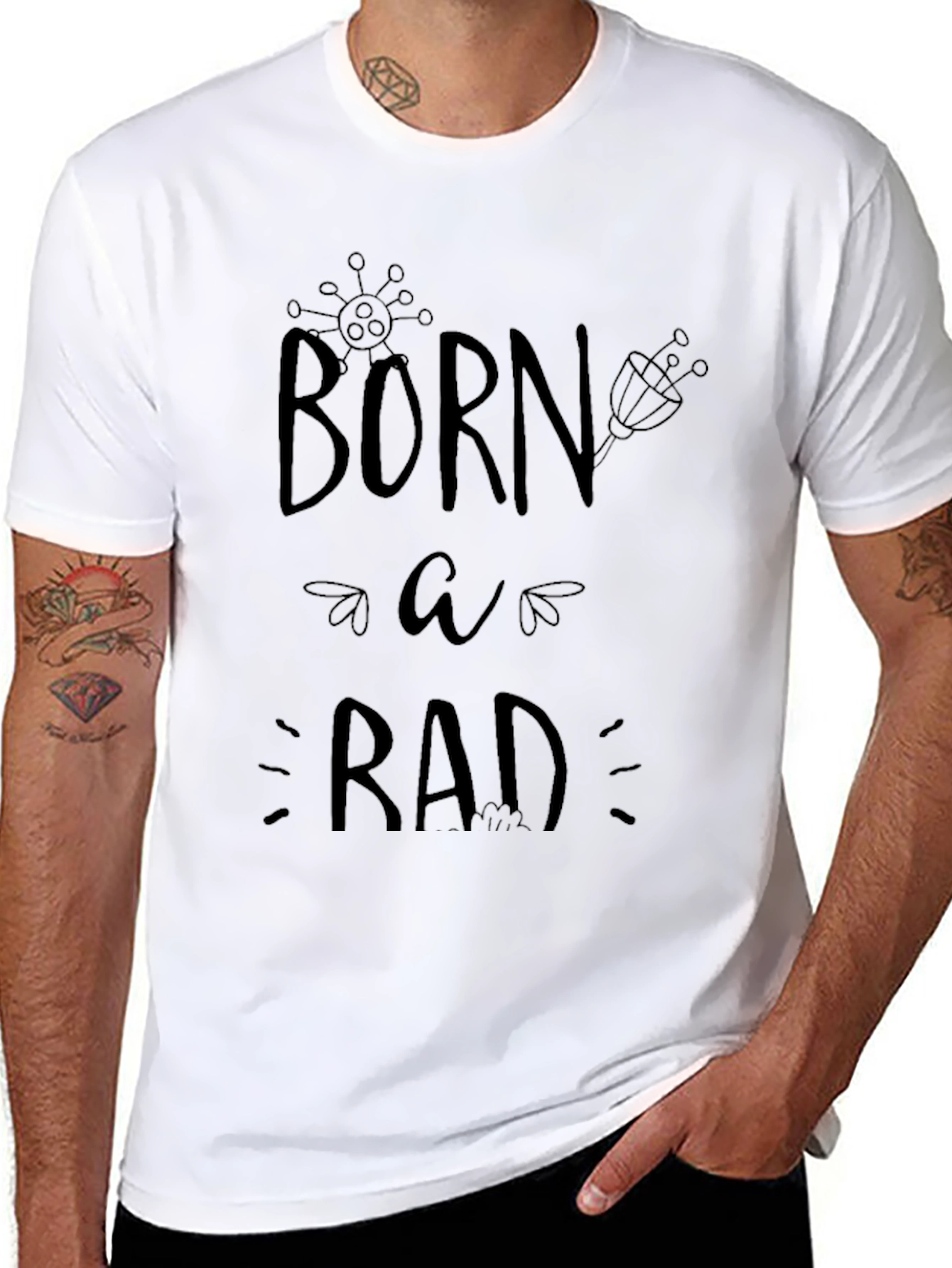 Born Rad T-Shirt - Cool Graphic Tee