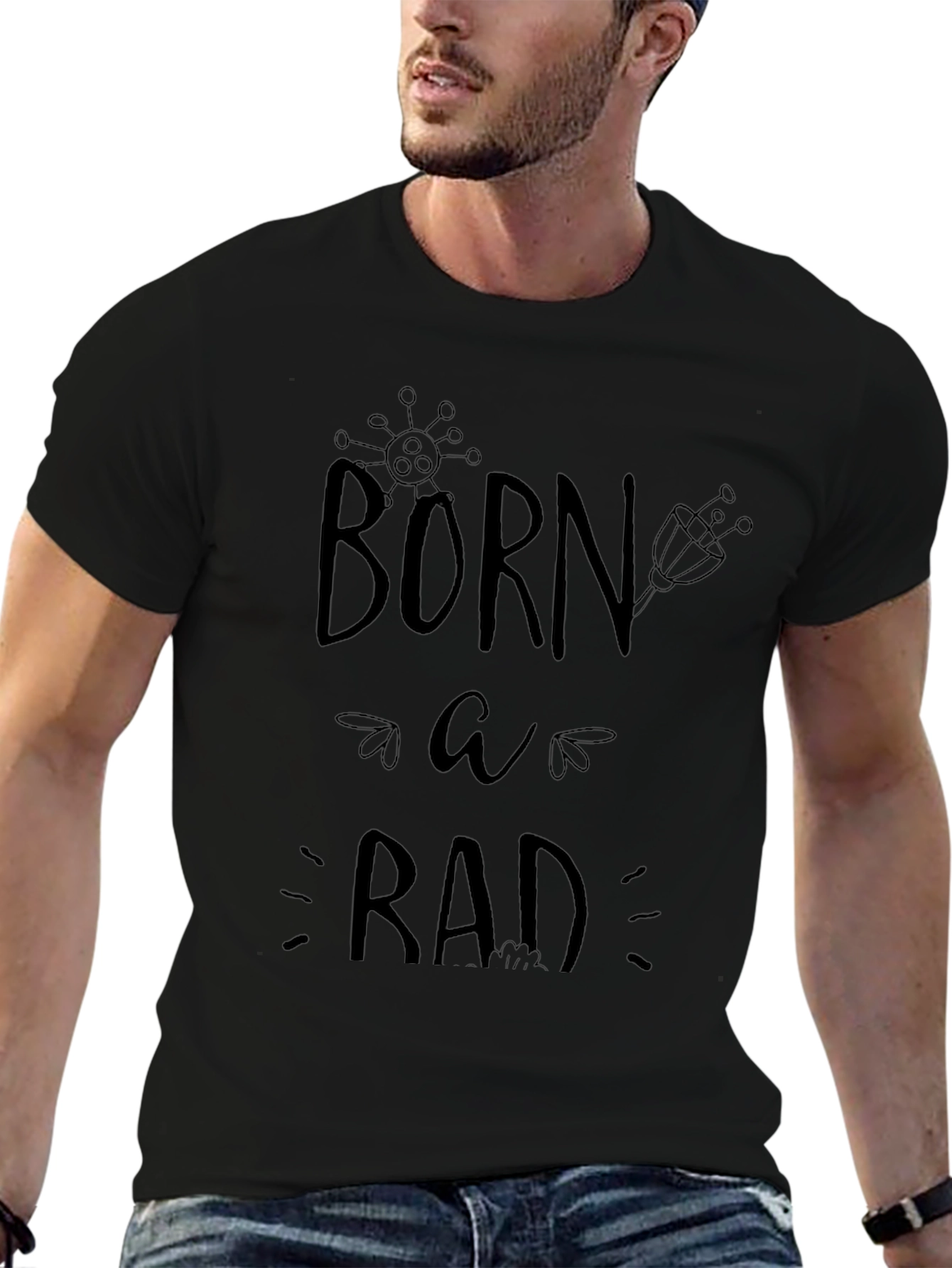 Born Rad T-Shirt - Cool Graphic Tee