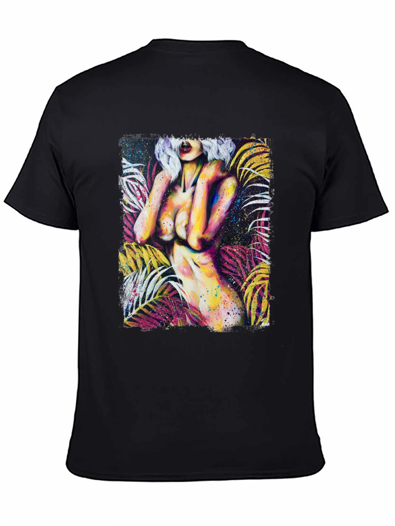 Tropical Temptation Graphic Tee - Black