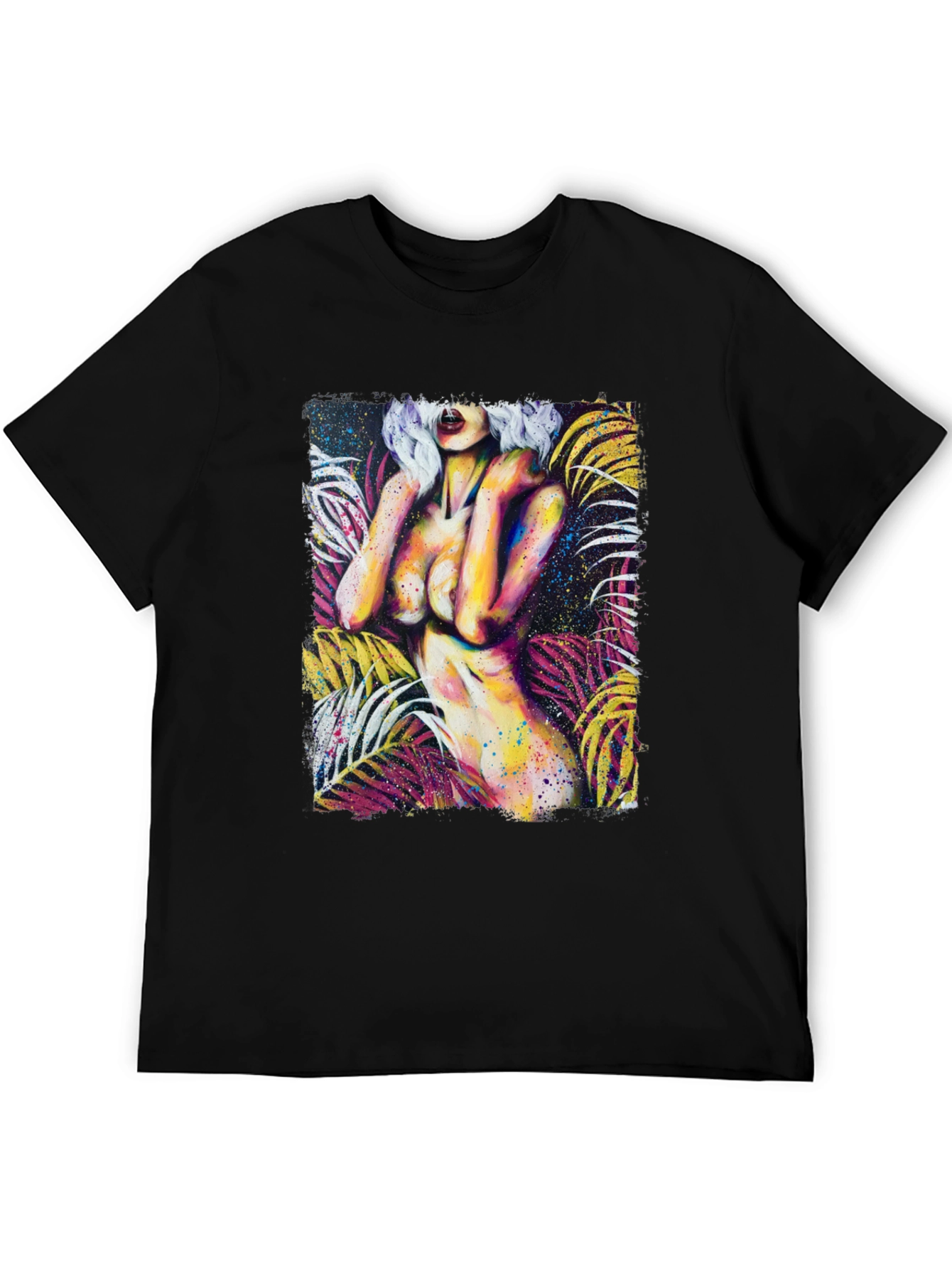 Tropical Temptation Graphic Tee - Black