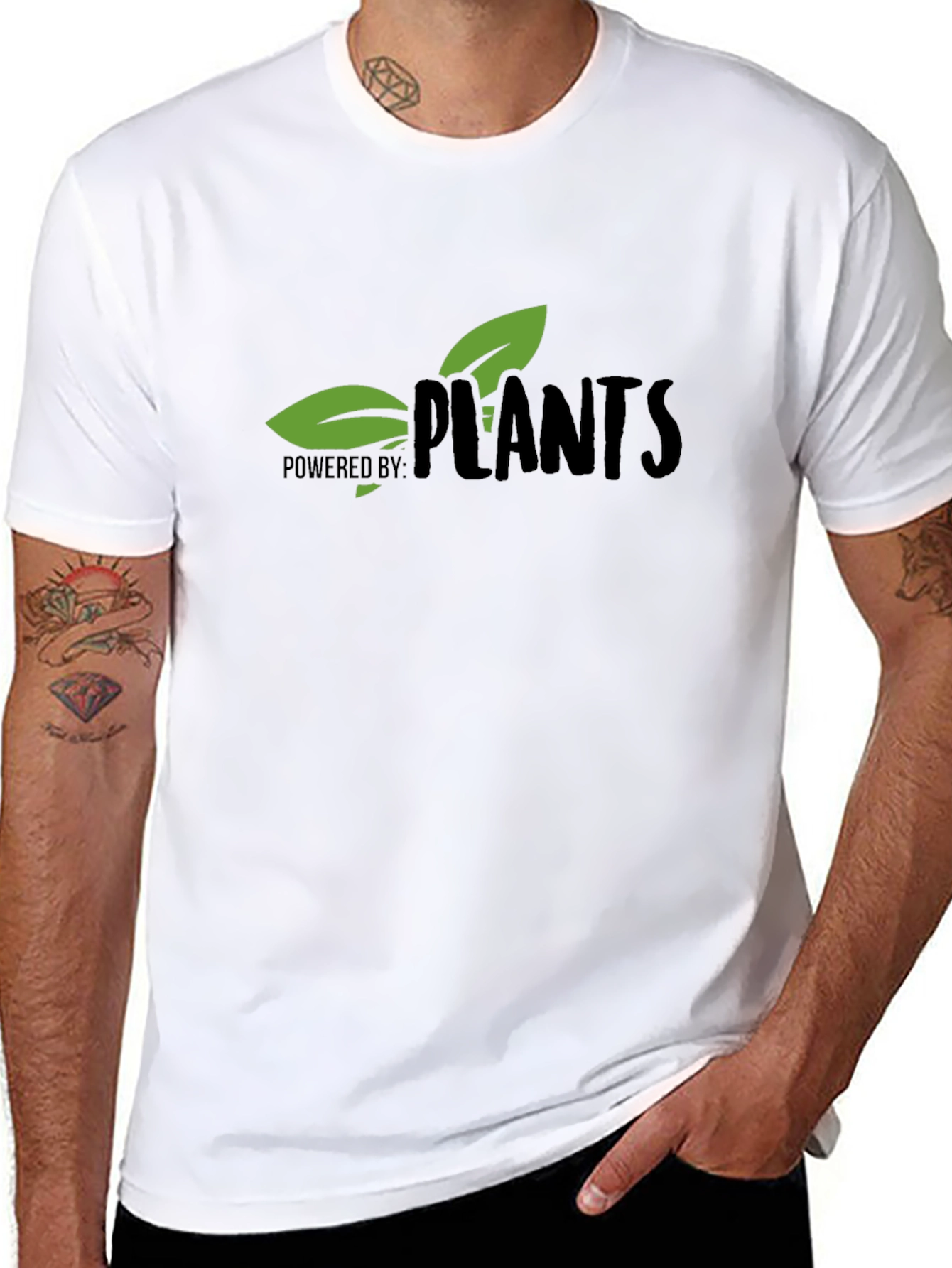 Powered by Plants Graphic T-Shirt - Vegan Lifestyle Apparel