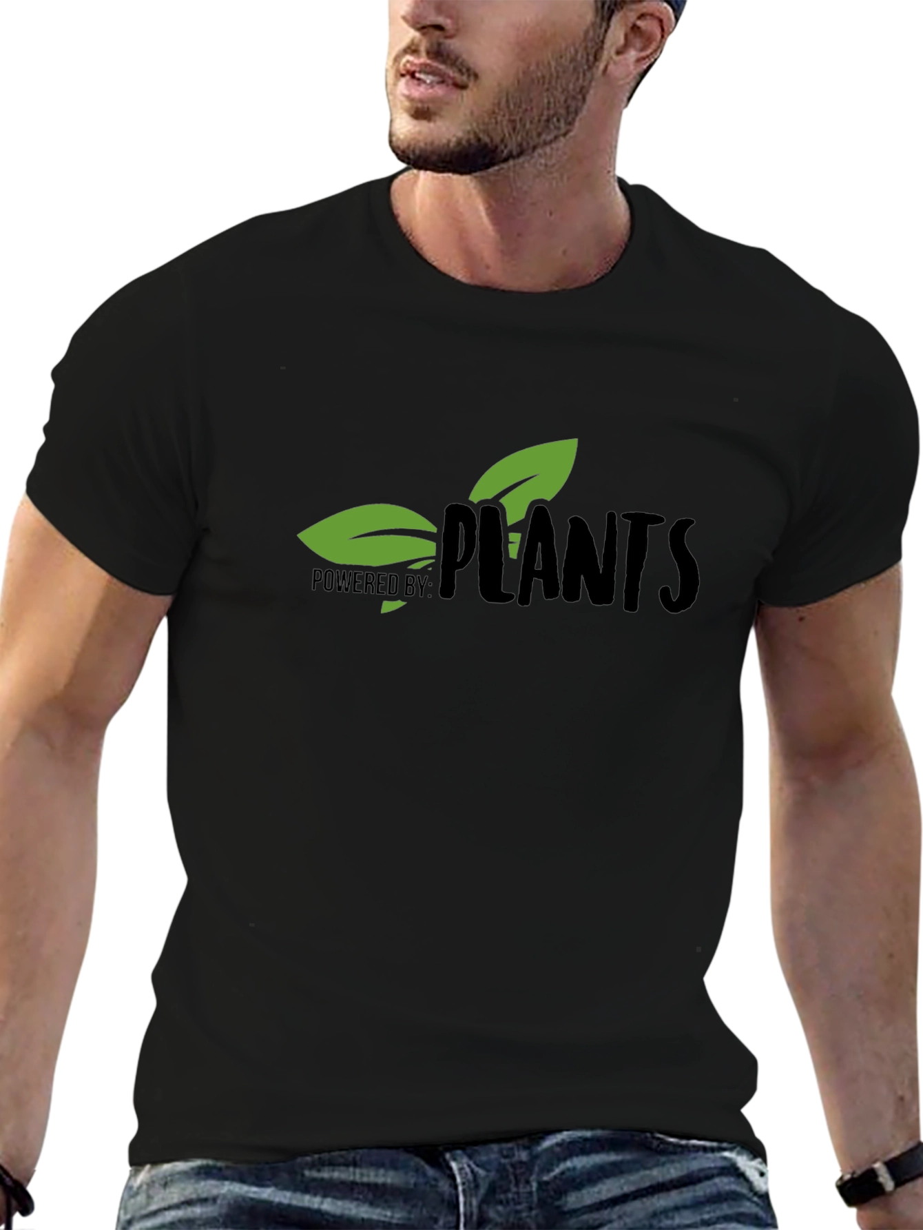 Powered by Plants Graphic T-Shirt - Vegan Lifestyle Apparel
