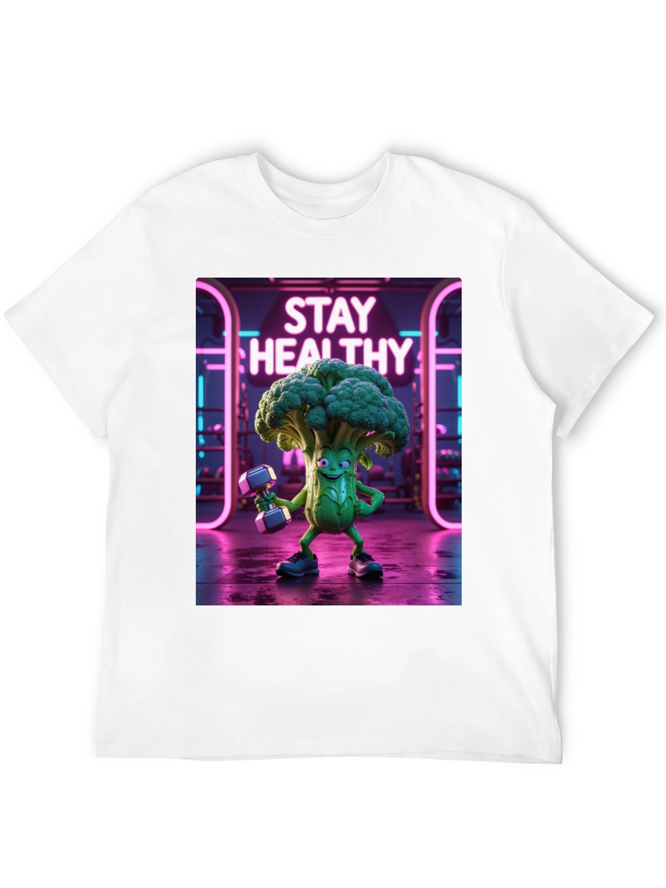 Stay Healthy Broccoli Gym T-Shirt