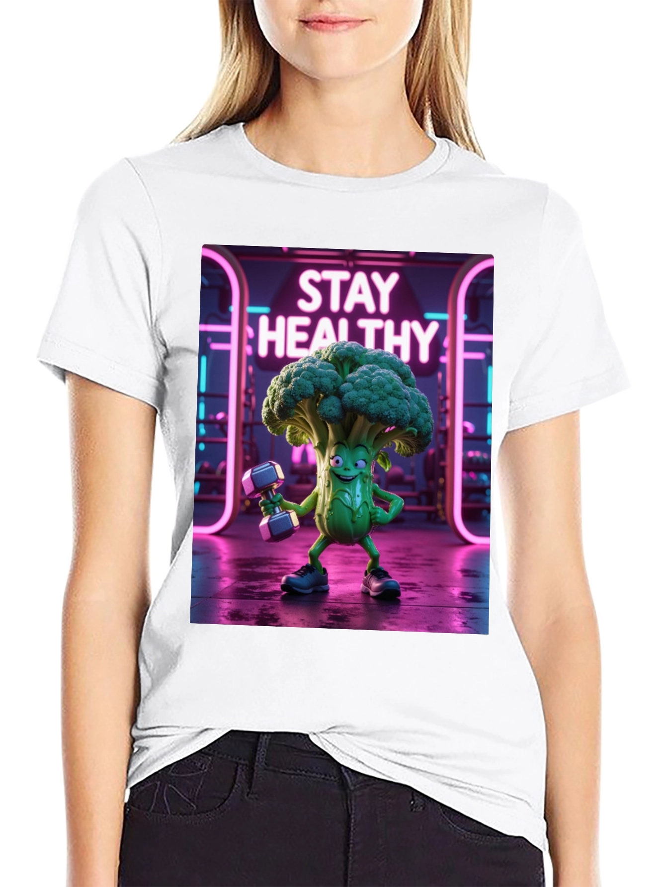Stay Healthy Broccoli Gym T-Shirt