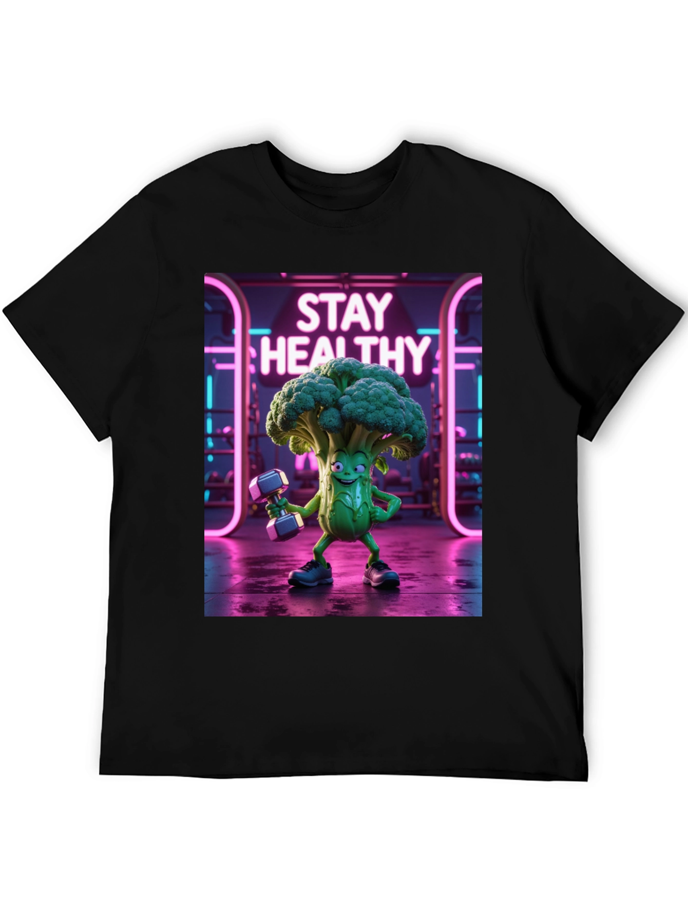 Stay Healthy Broccoli Gym T-Shirt