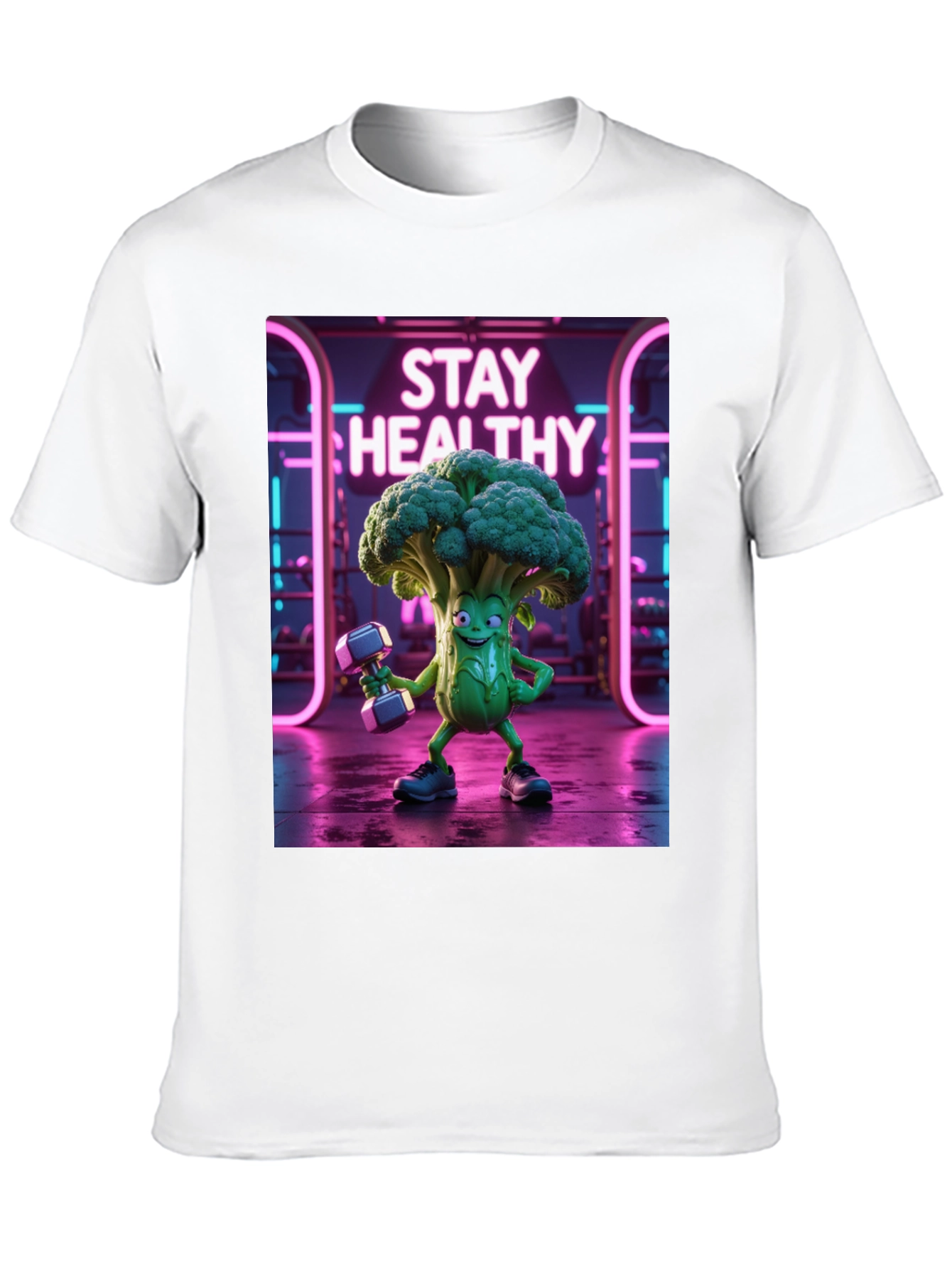 Stay Healthy Broccoli Gym T-Shirt