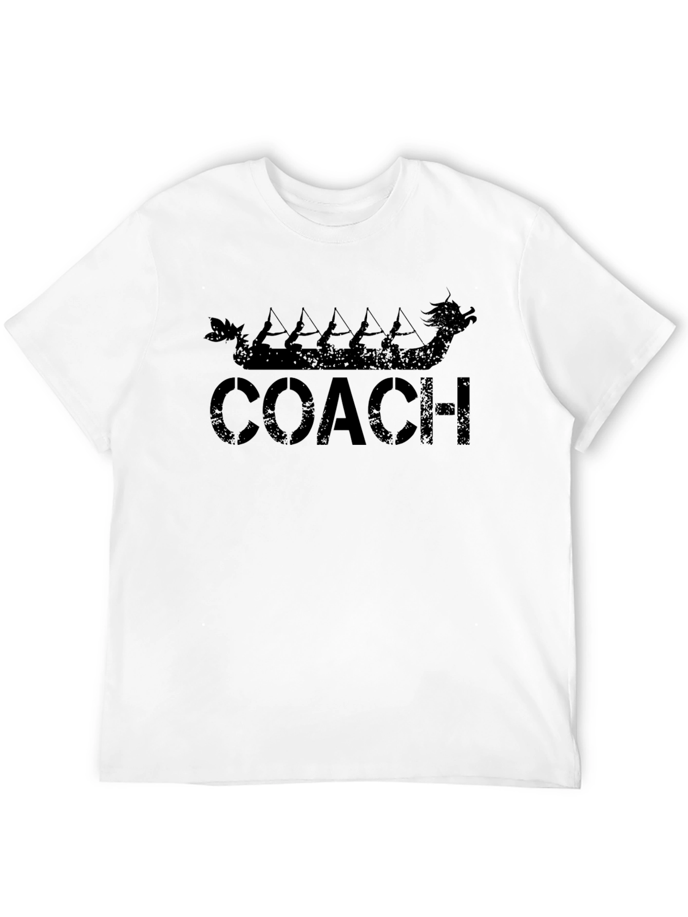 Dragon Boat Coach Black T-Shirt