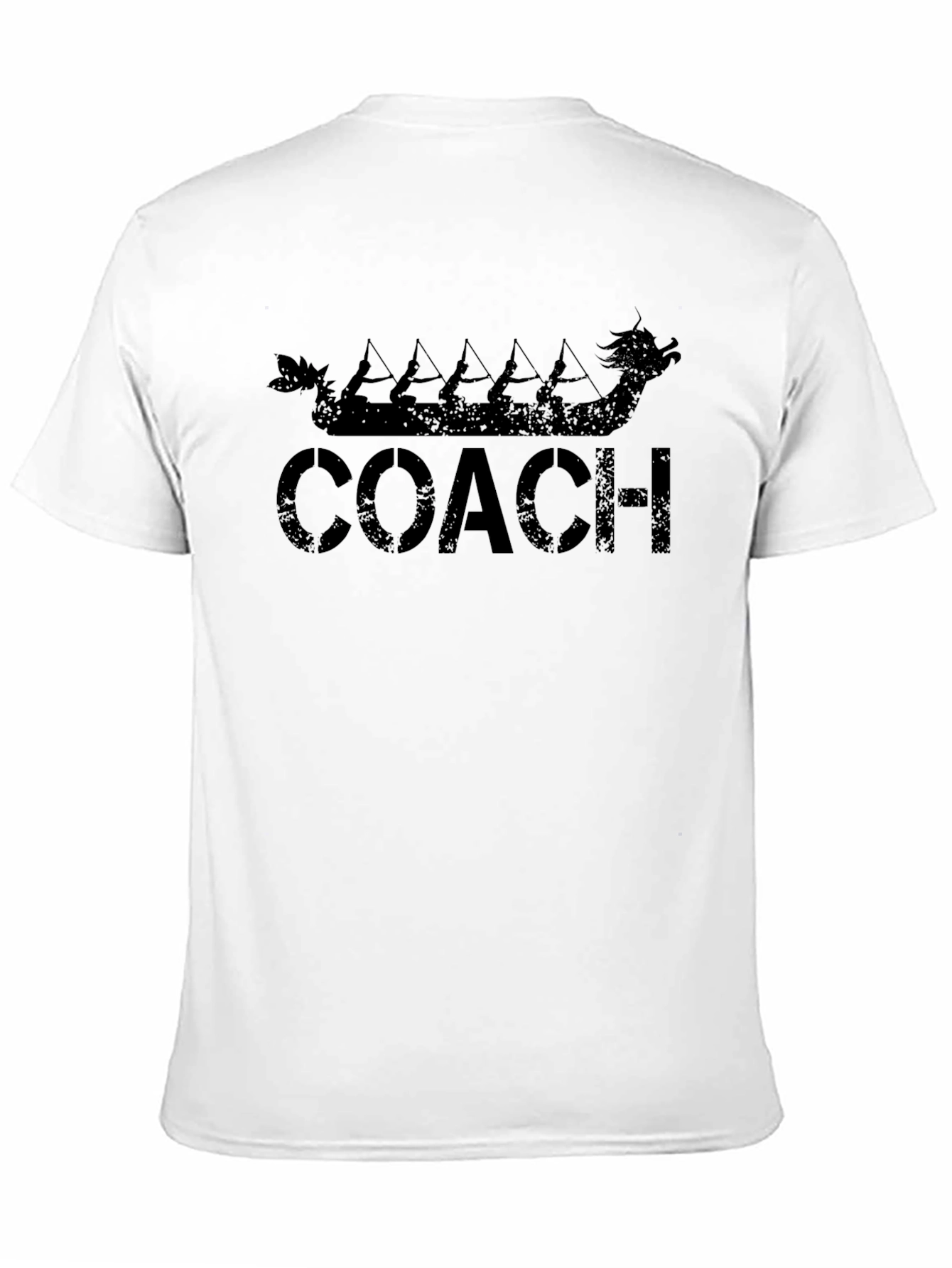 Dragon Boat Coach Black T-Shirt