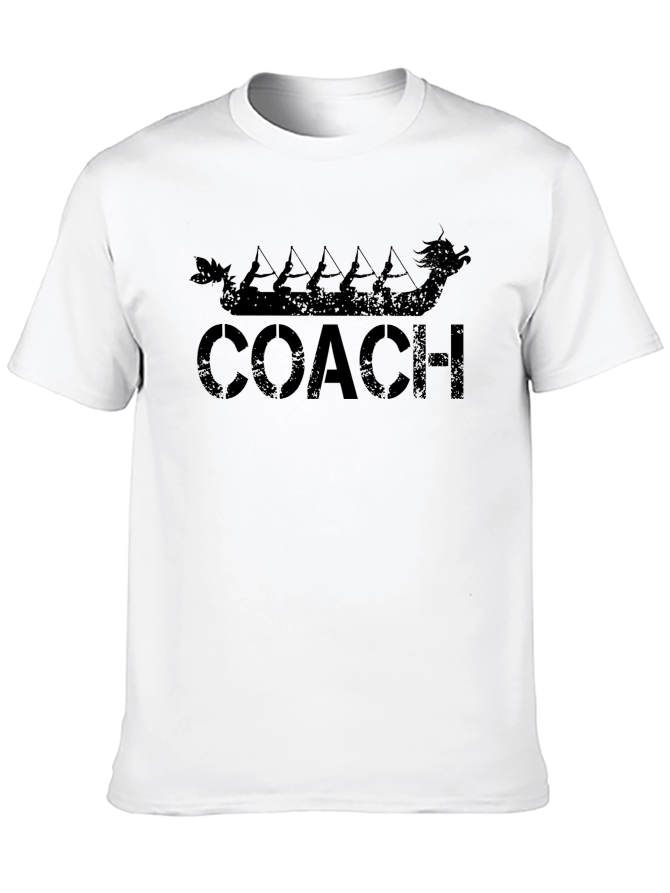 Dragon Boat Coach Black T-Shirt