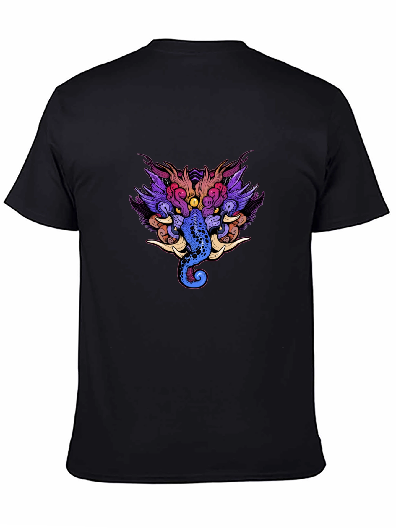 Mystic Creature Graphic Black Tee