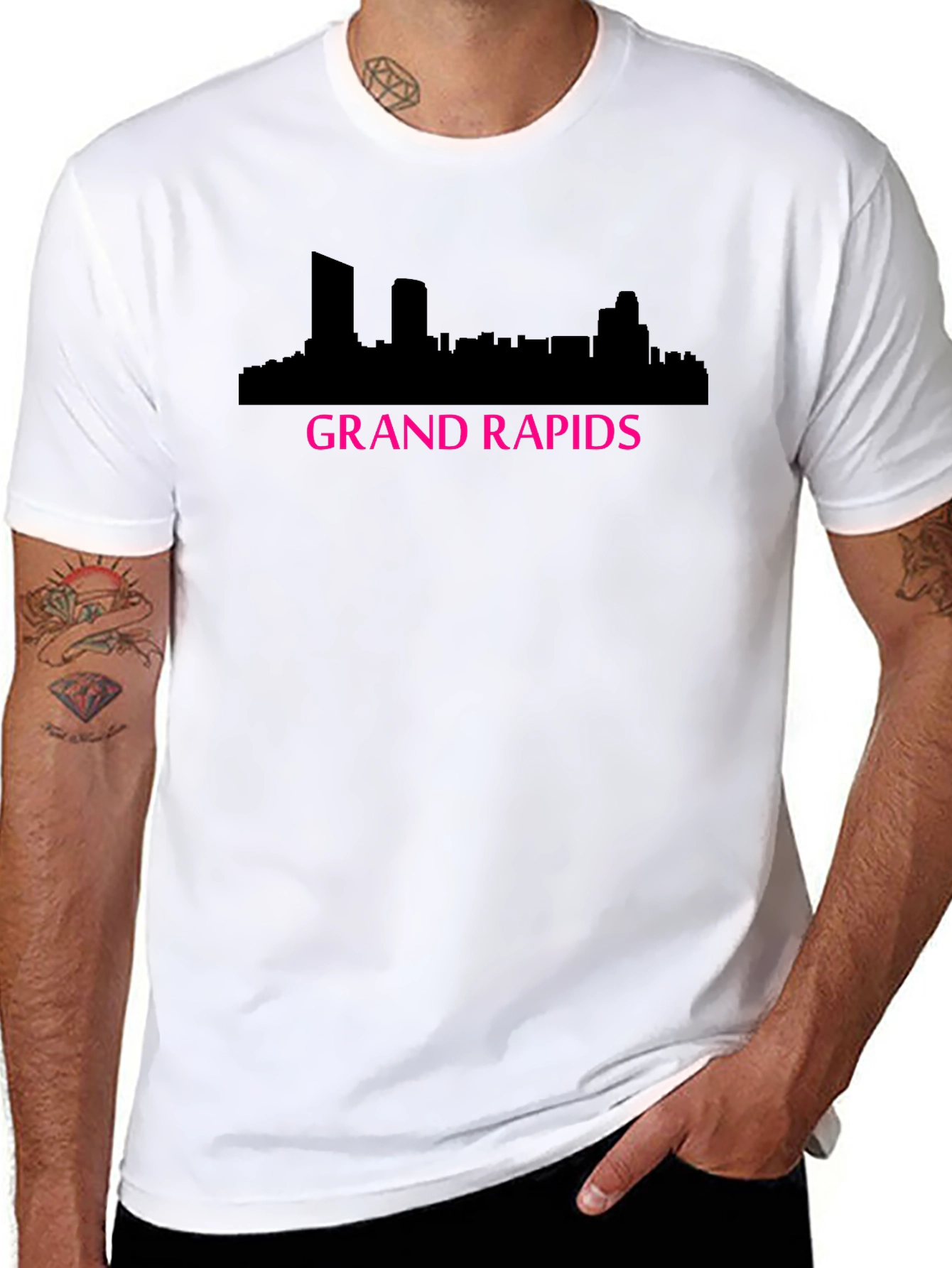 Grand Rapids Skyline Tee - City Pride