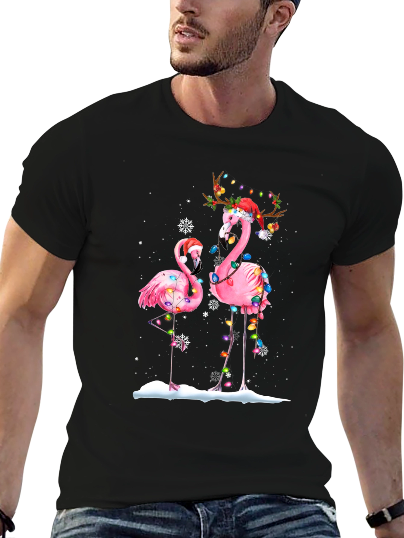 Christmas Flamingo T-Shirt