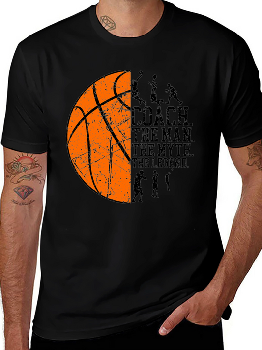 Basketball Coach T-Shirt: The Man The Myth The Legend