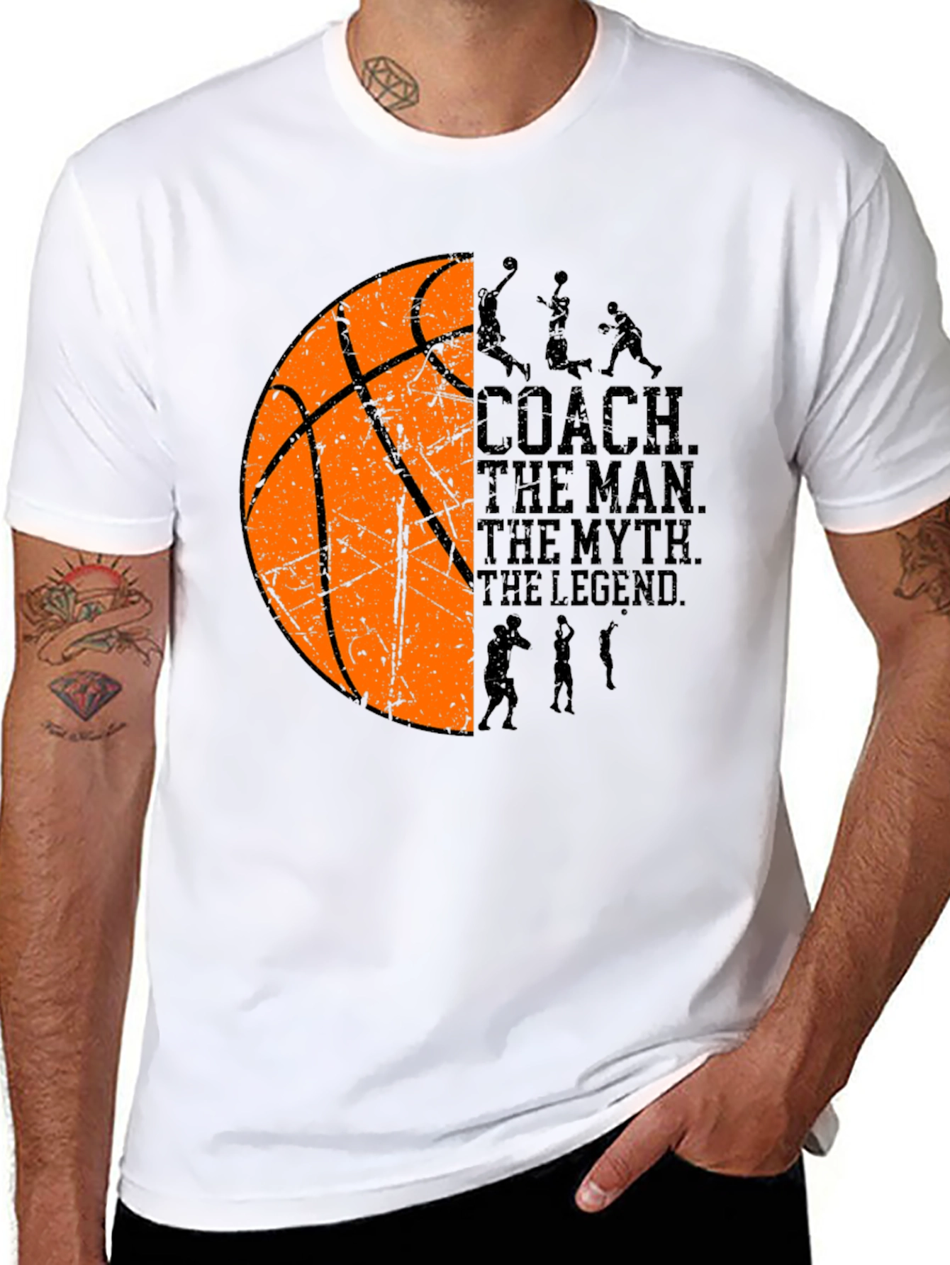 Basketball Coach T-Shirt: The Man The Myth The Legend
