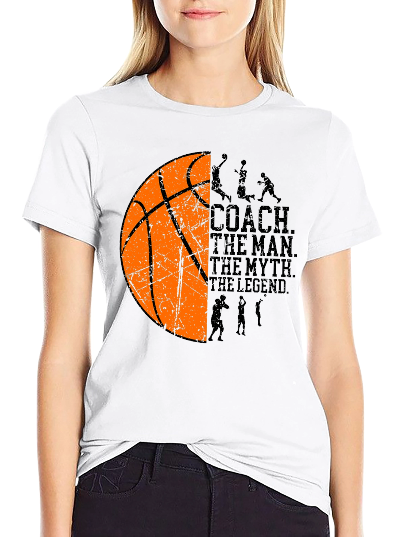 Basketball Coach T-Shirt: The Man The Myth The Legend
