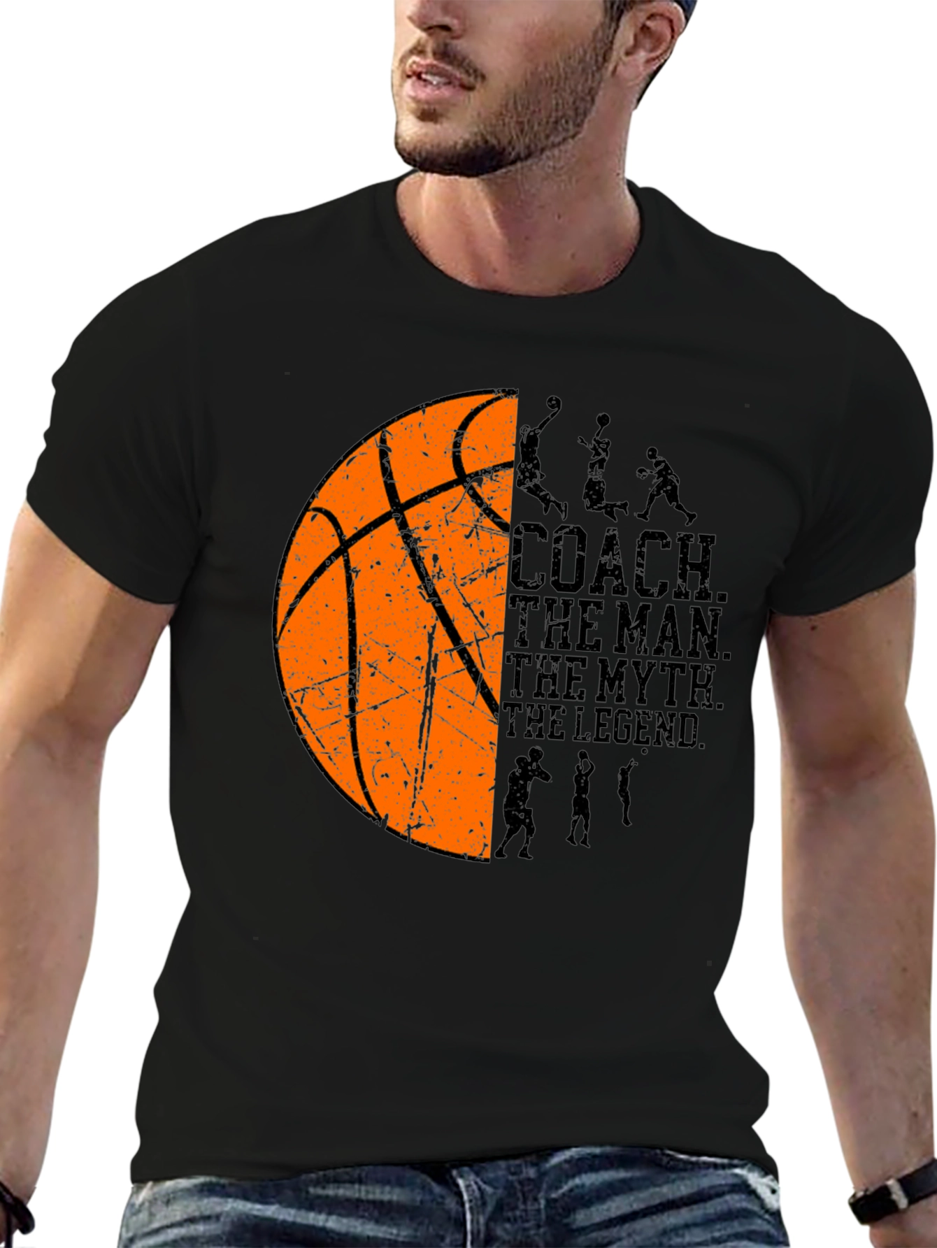 Basketball Coach T-Shirt: The Man The Myth The Legend