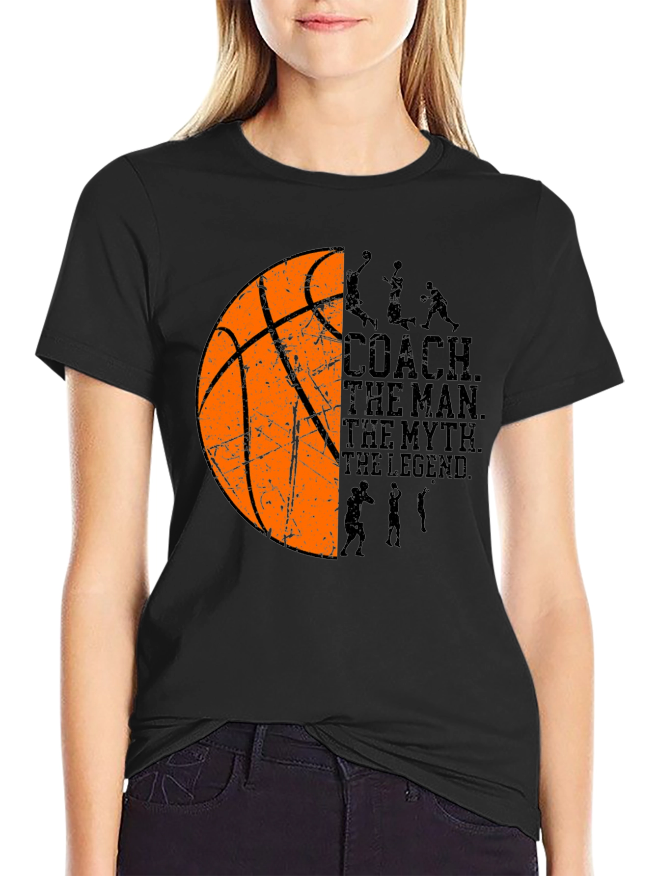 Basketball Coach T-Shirt: The Man The Myth The Legend