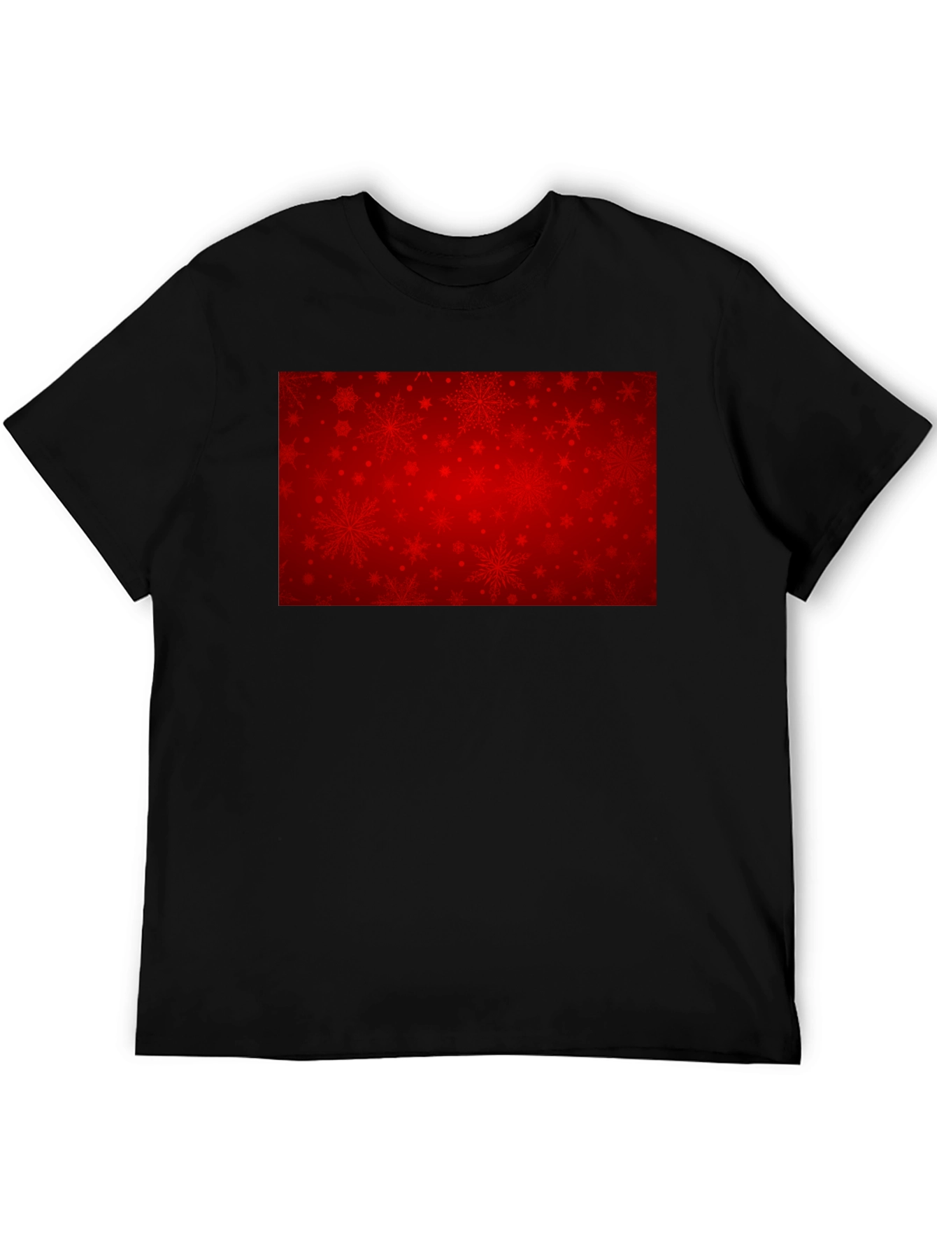 Festive Red Snowflake Graphic Tee