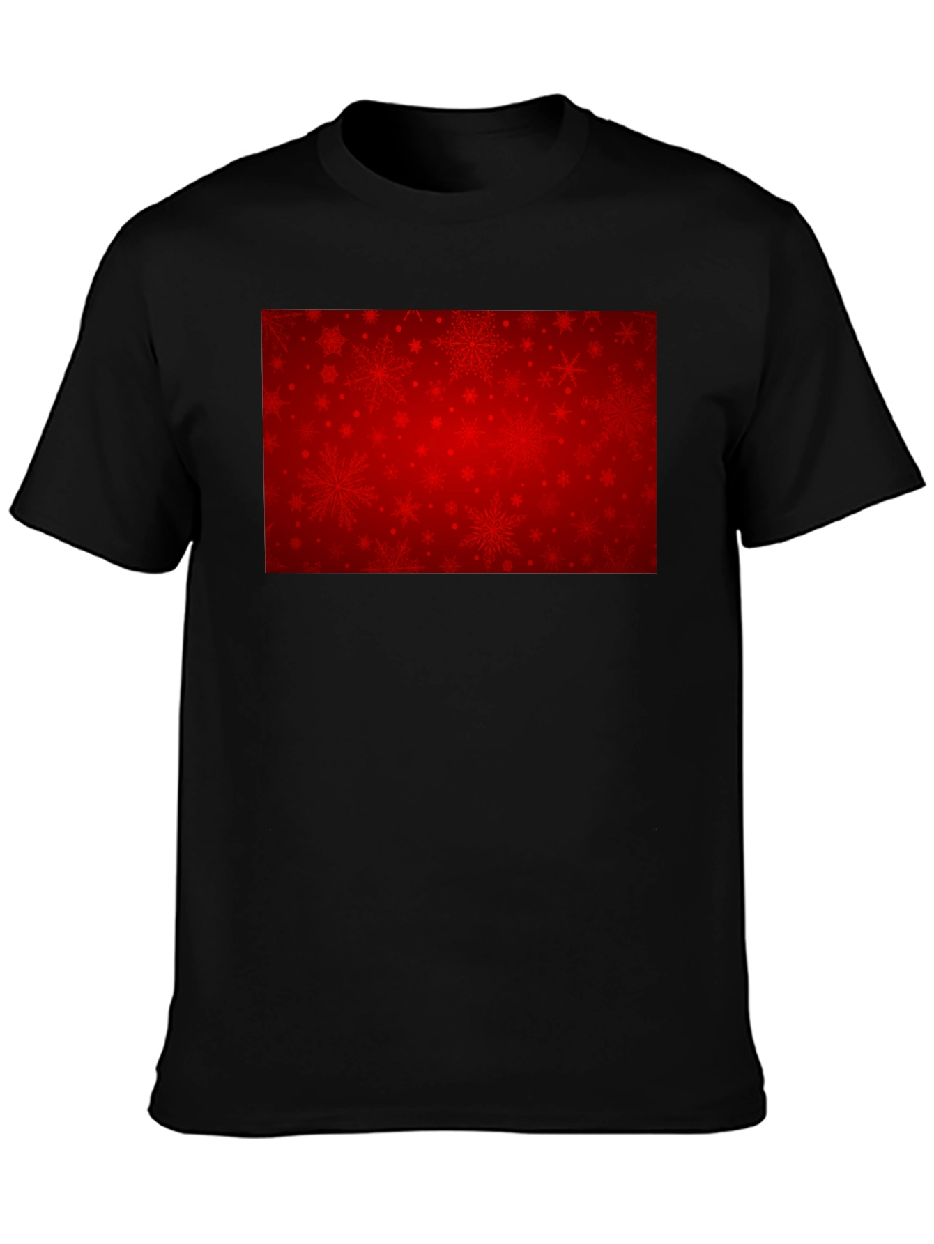 Festive Red Snowflake Graphic Tee
