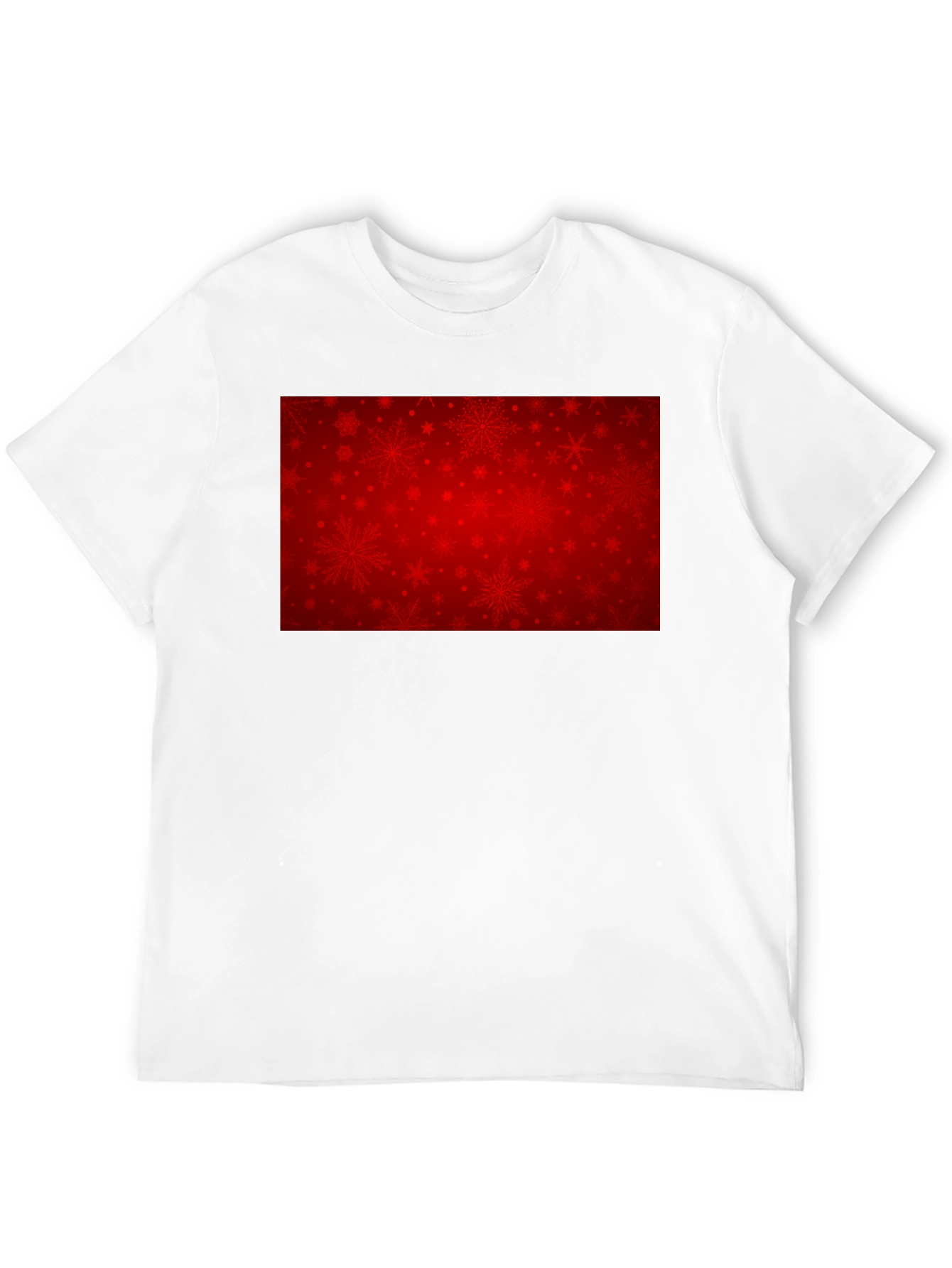 Festive Red Snowflake Graphic Tee