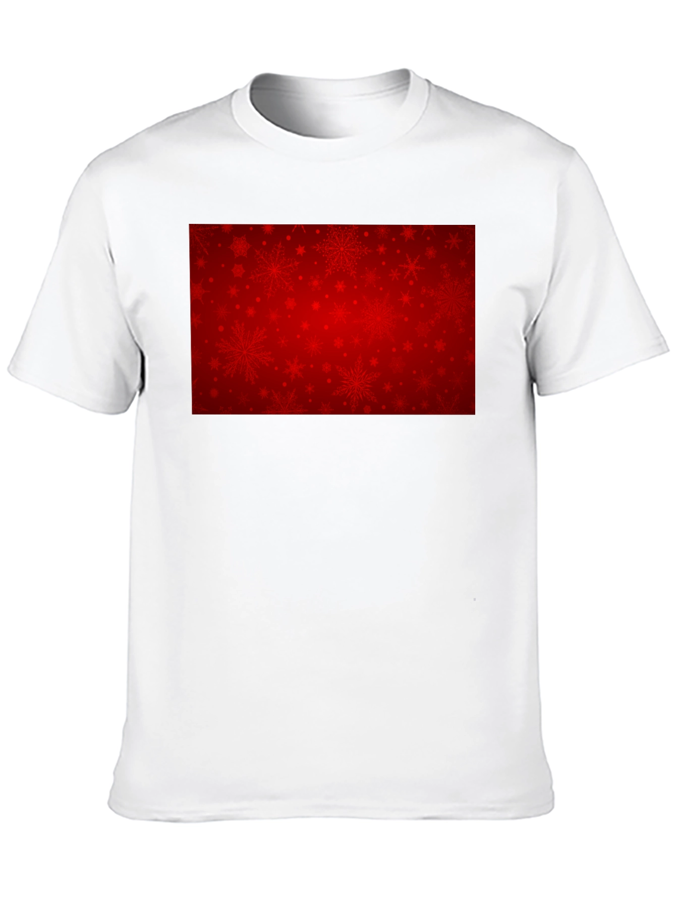 Festive Red Snowflake Graphic Tee