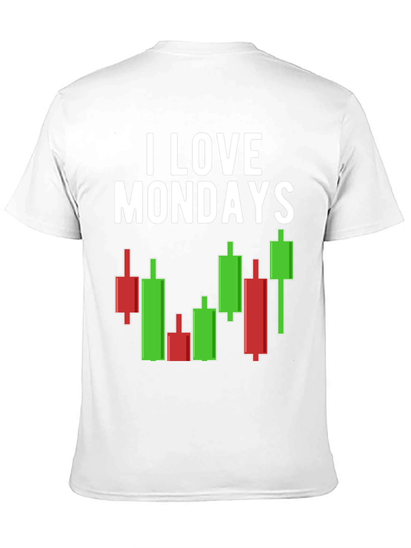 I Love Mondays Stock Market Candlestick T-Shirt