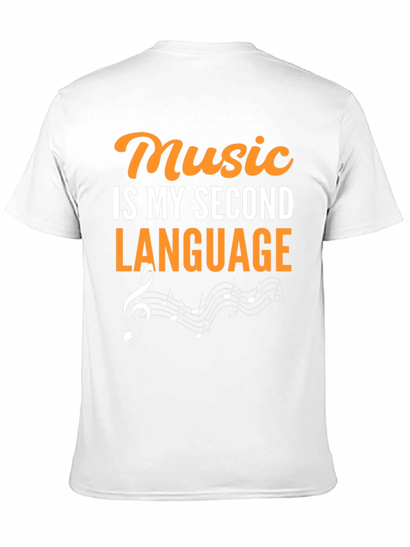 Music Is My Second Language Graphic Tee